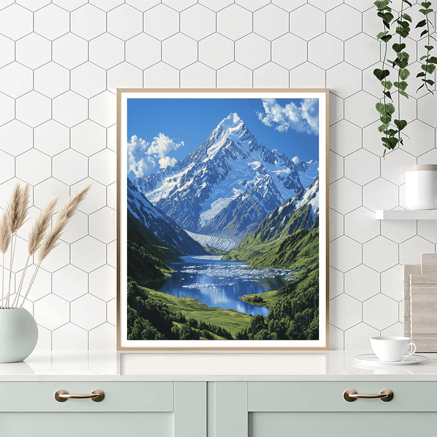 Mount Cook National Park Number Painting