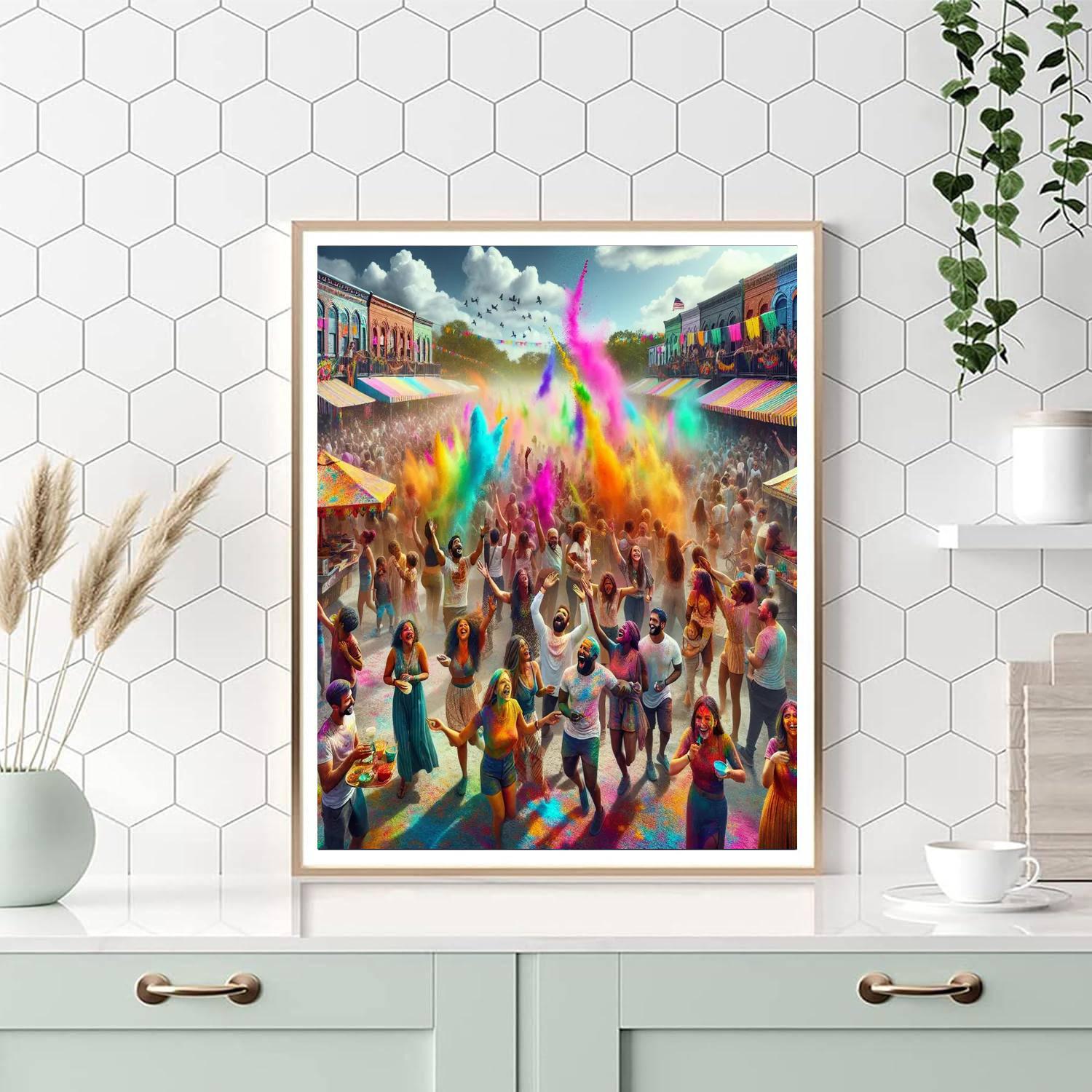 Festival Of Colors - United States Paint By Color