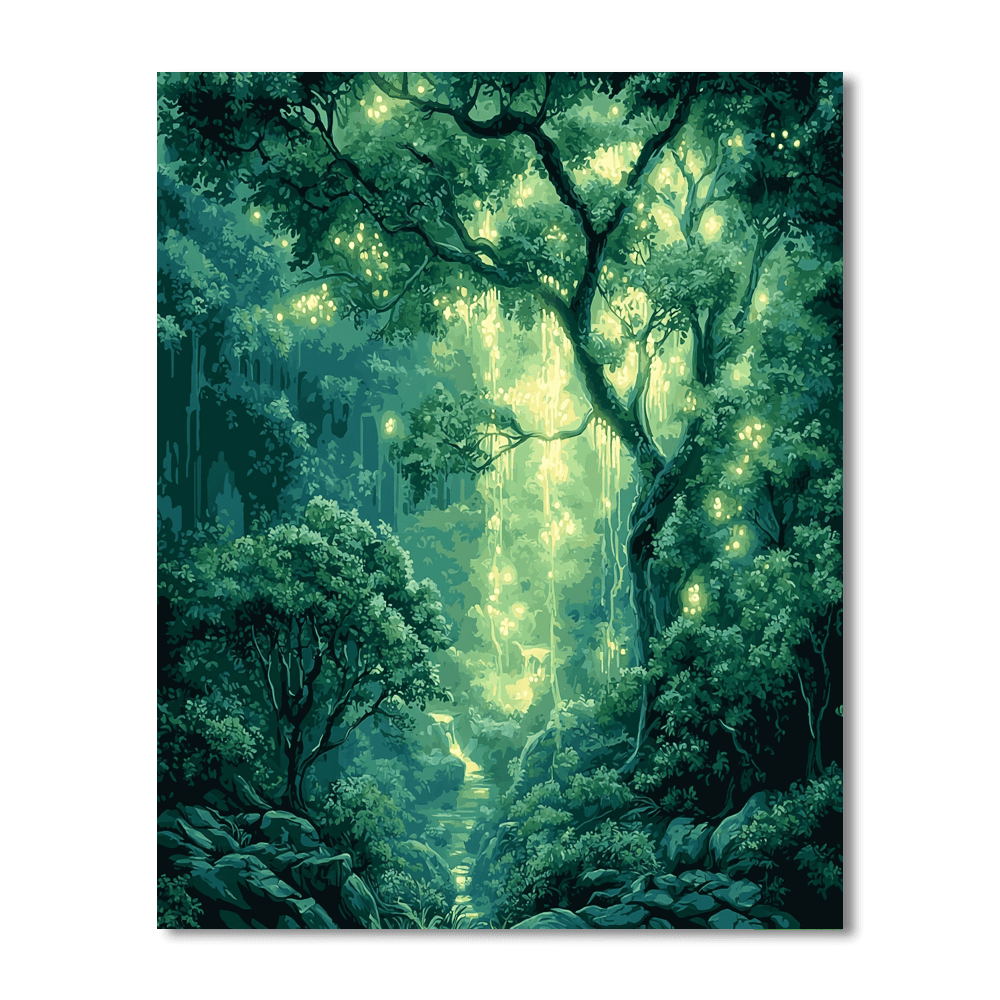 William Blake Inspired Sacred Grove  Paint By Numbers
