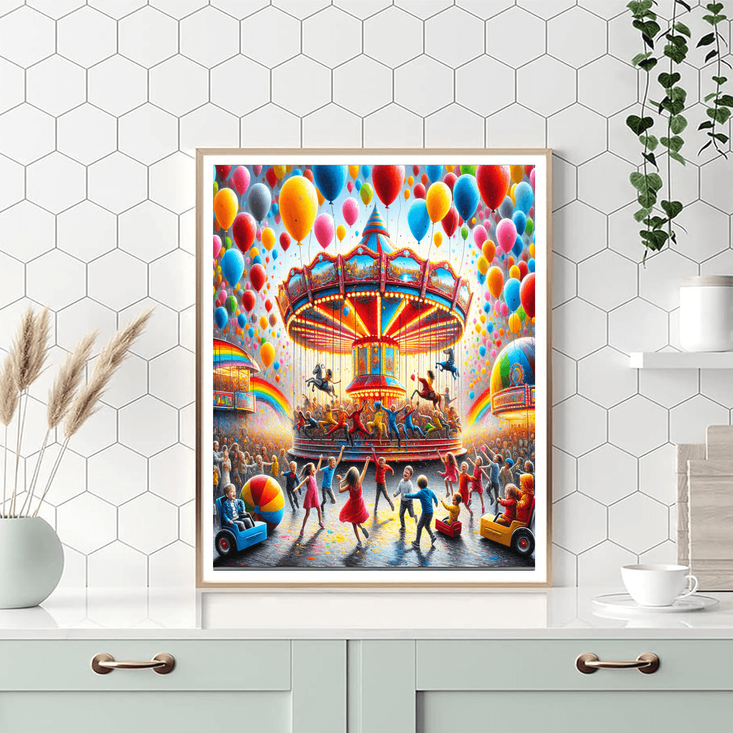 Charming Carnival Festivities DIY Paint By Numbers