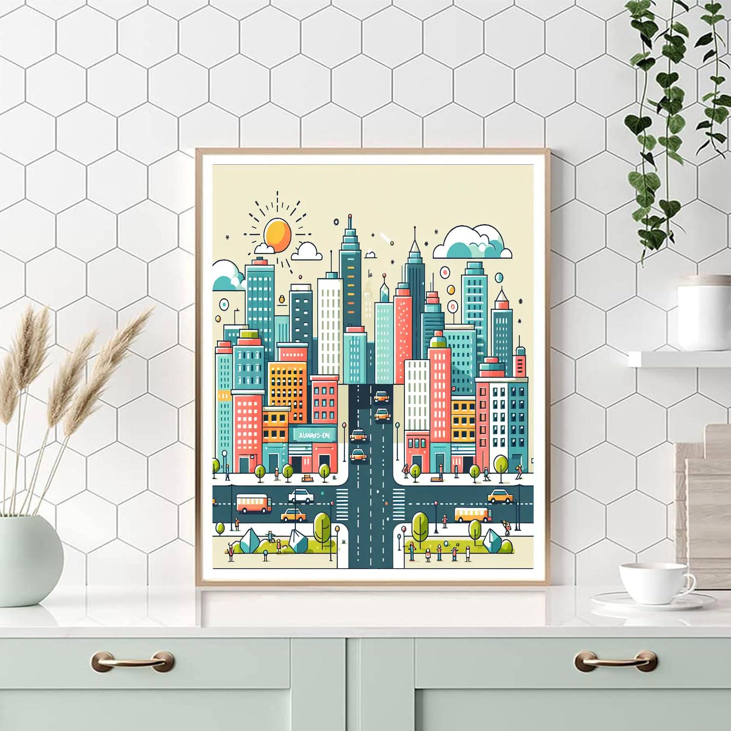Skyline Wonders Numbered Painting Kits
