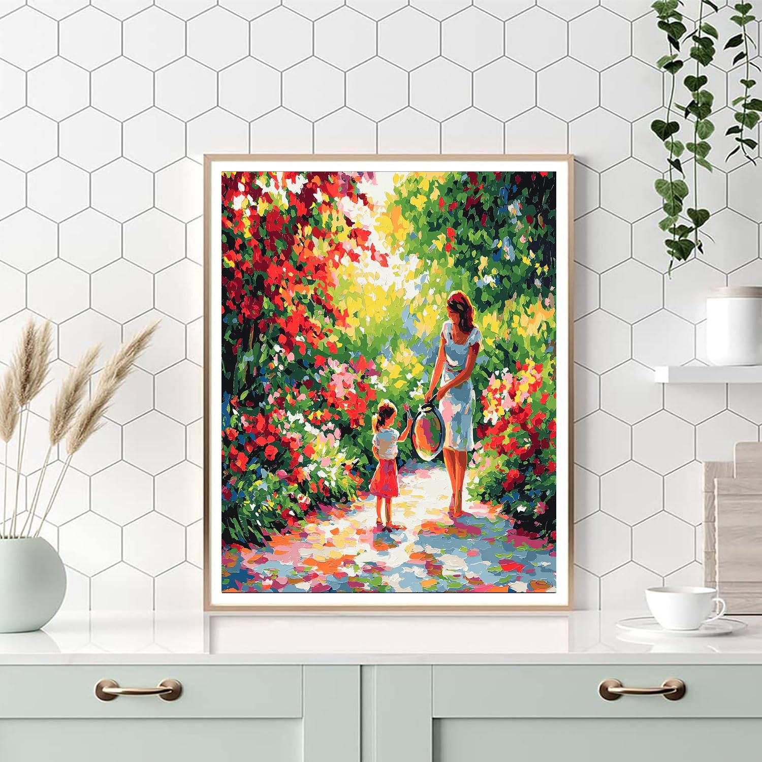 Together In The Garden Number Painting