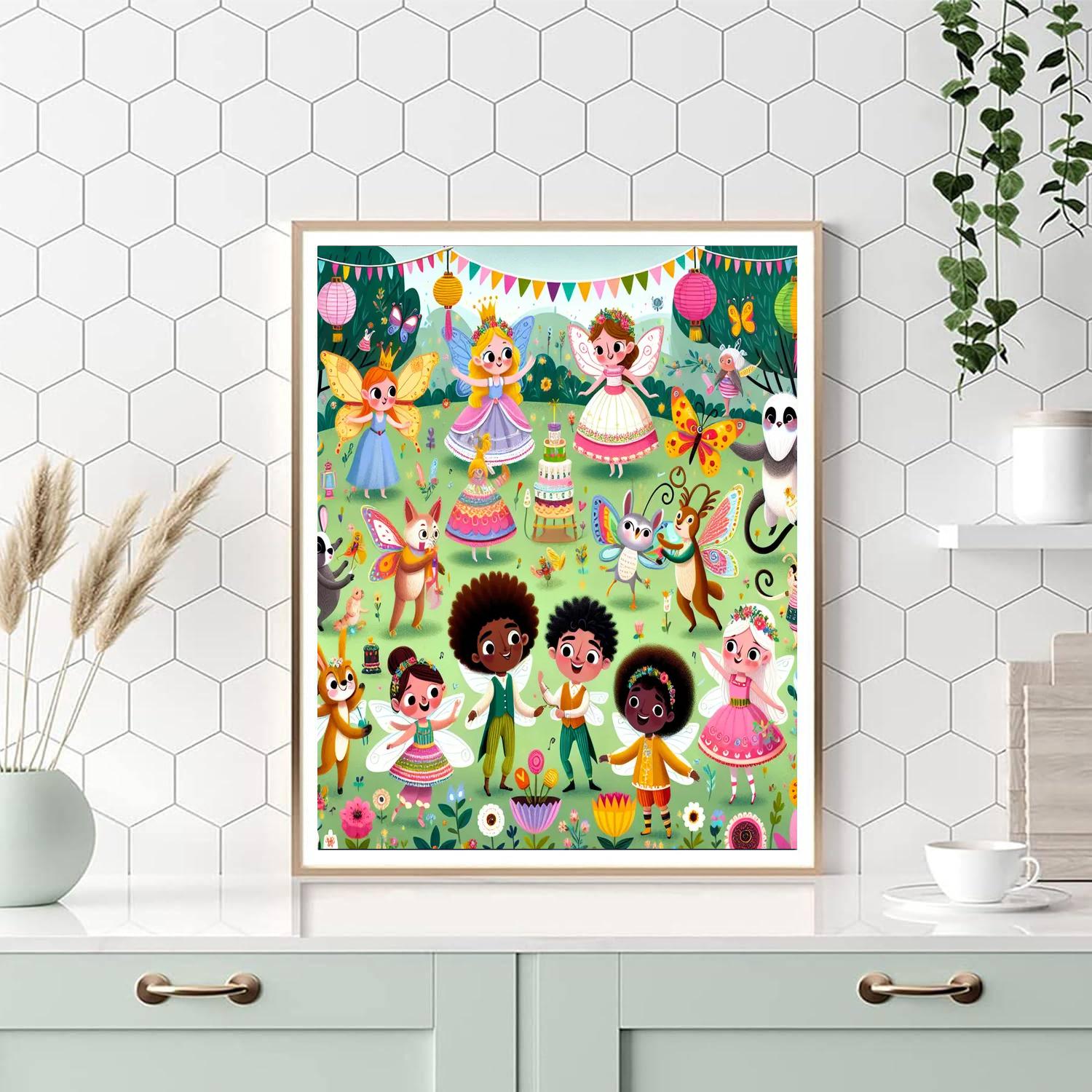 Gleeful Garden Gala Painting By Numbers Kit