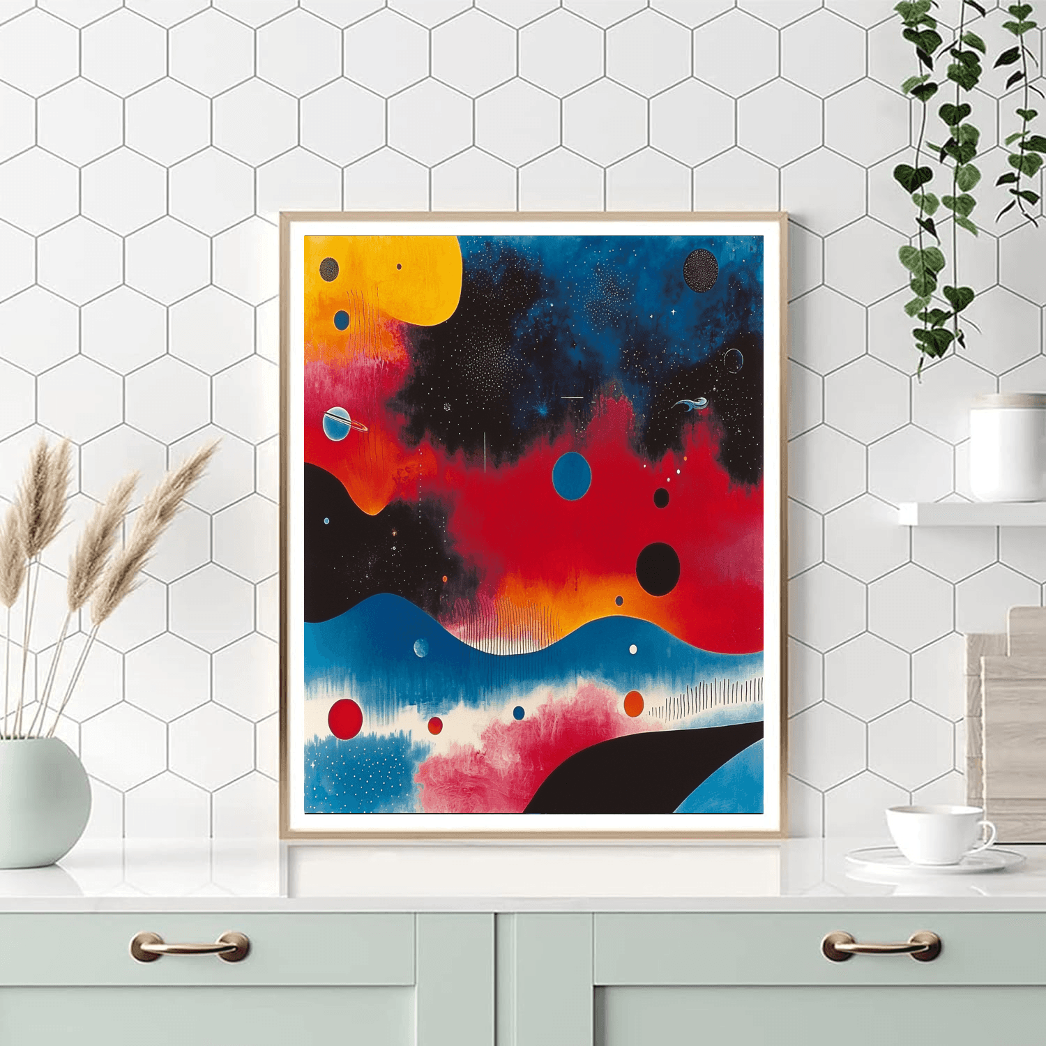 Joan Miró Inspired Galactic Expedition  Numbered Painting Kits