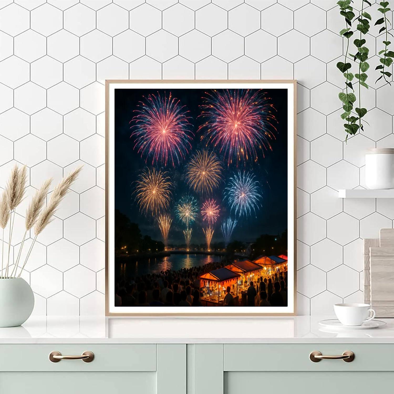Kumamoto Fireworks Festival - Japan Paint By Numbers Kits