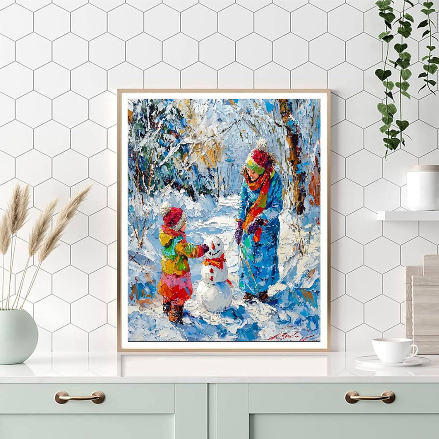 Winter's Warmth Number Painting