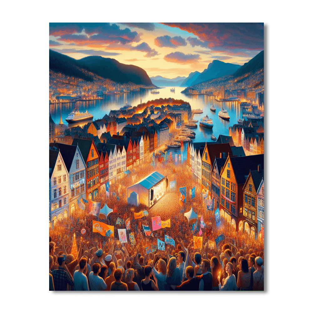 Bergen International Festival - Norway Paint By Color