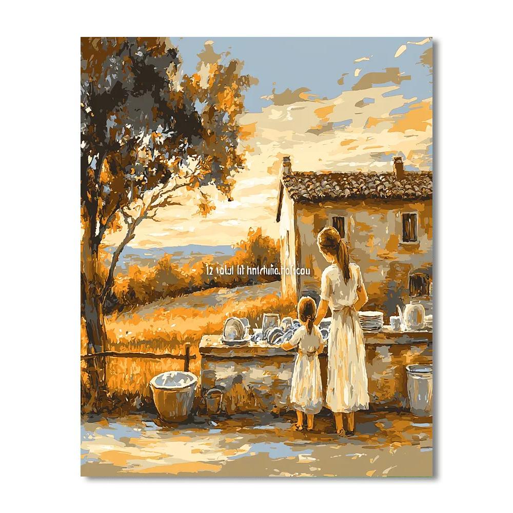 Evening Chores Paint By Numbers