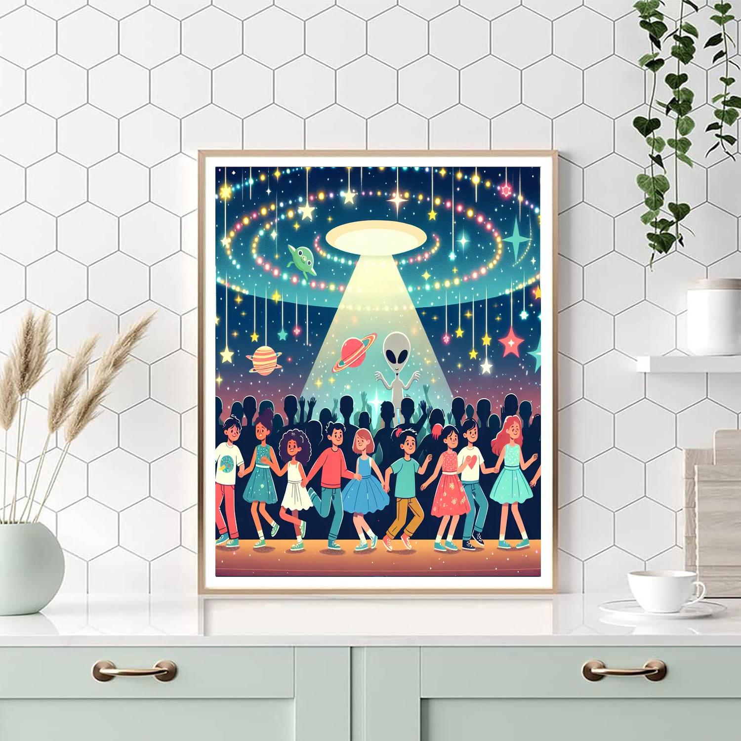 Galaxy Gala Gathering Numbered Painting Kits