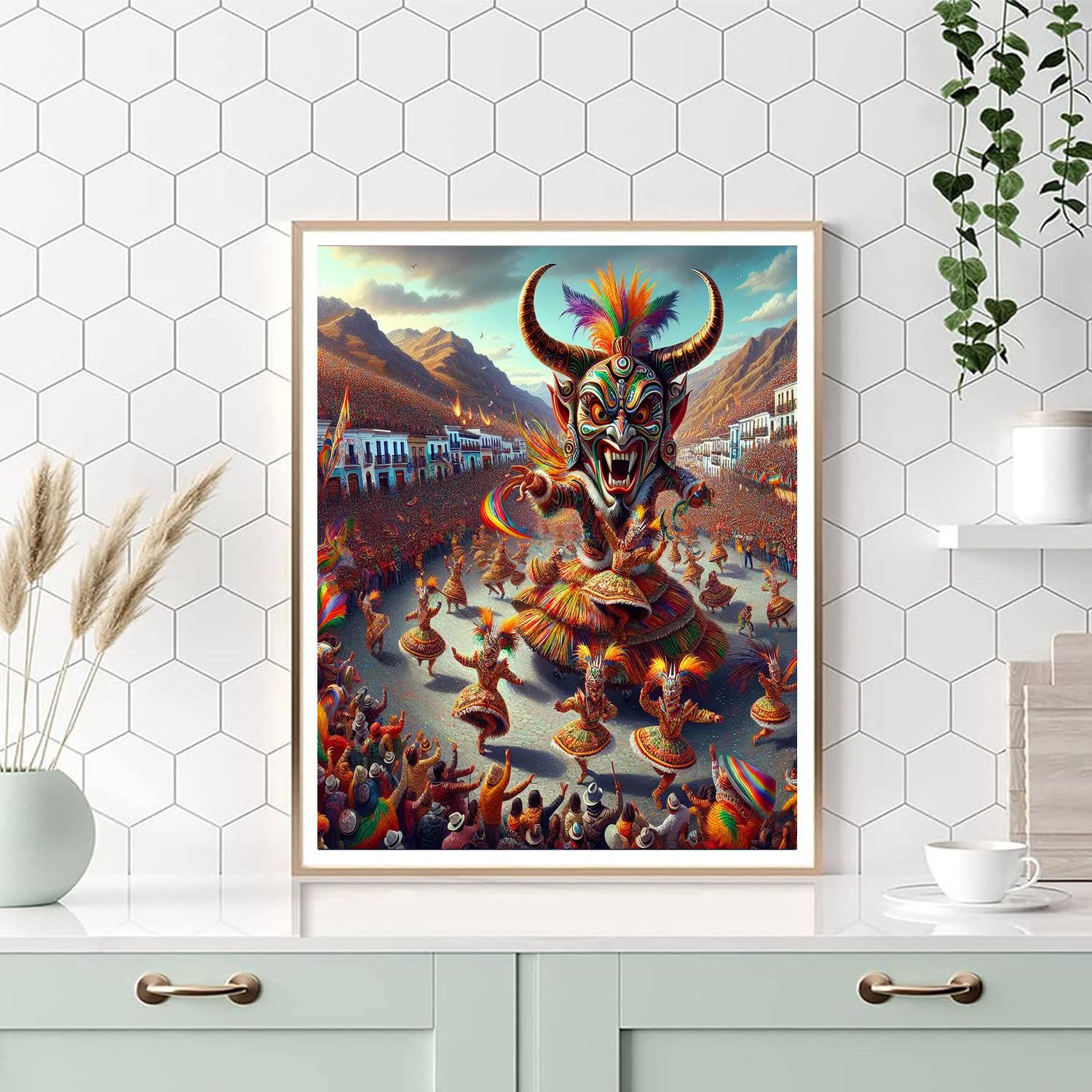 Carnival Of Oruro - Oruro Number Painting