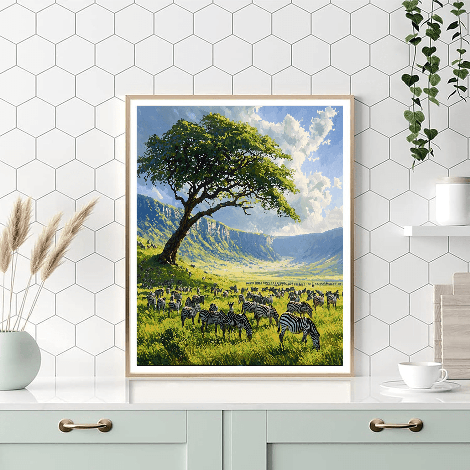 Ngorongoro Crater - Arusha Region, Tanzania Numbered Painting Kits
