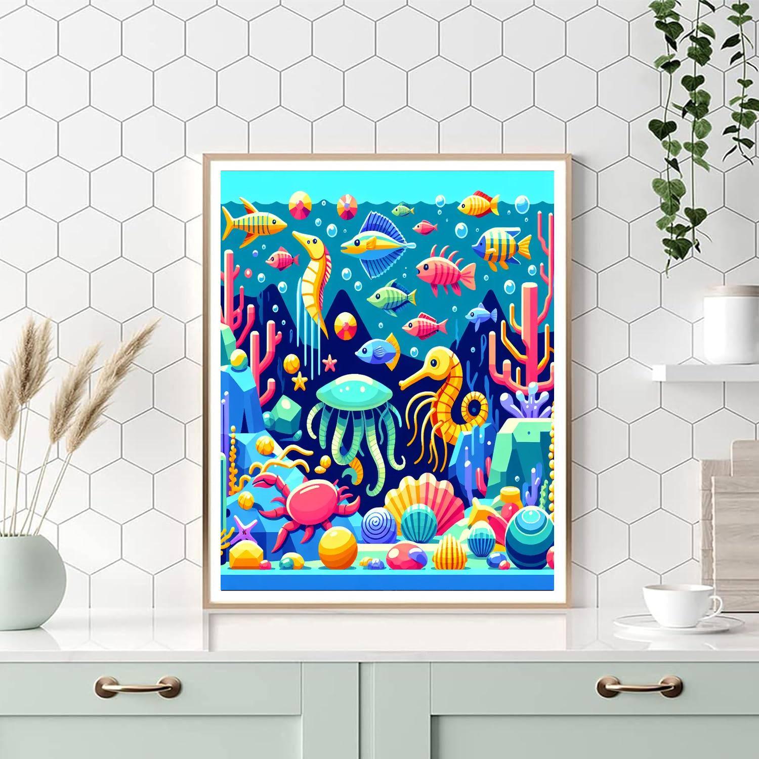 Deep Sea Adventure Painting Number Kit