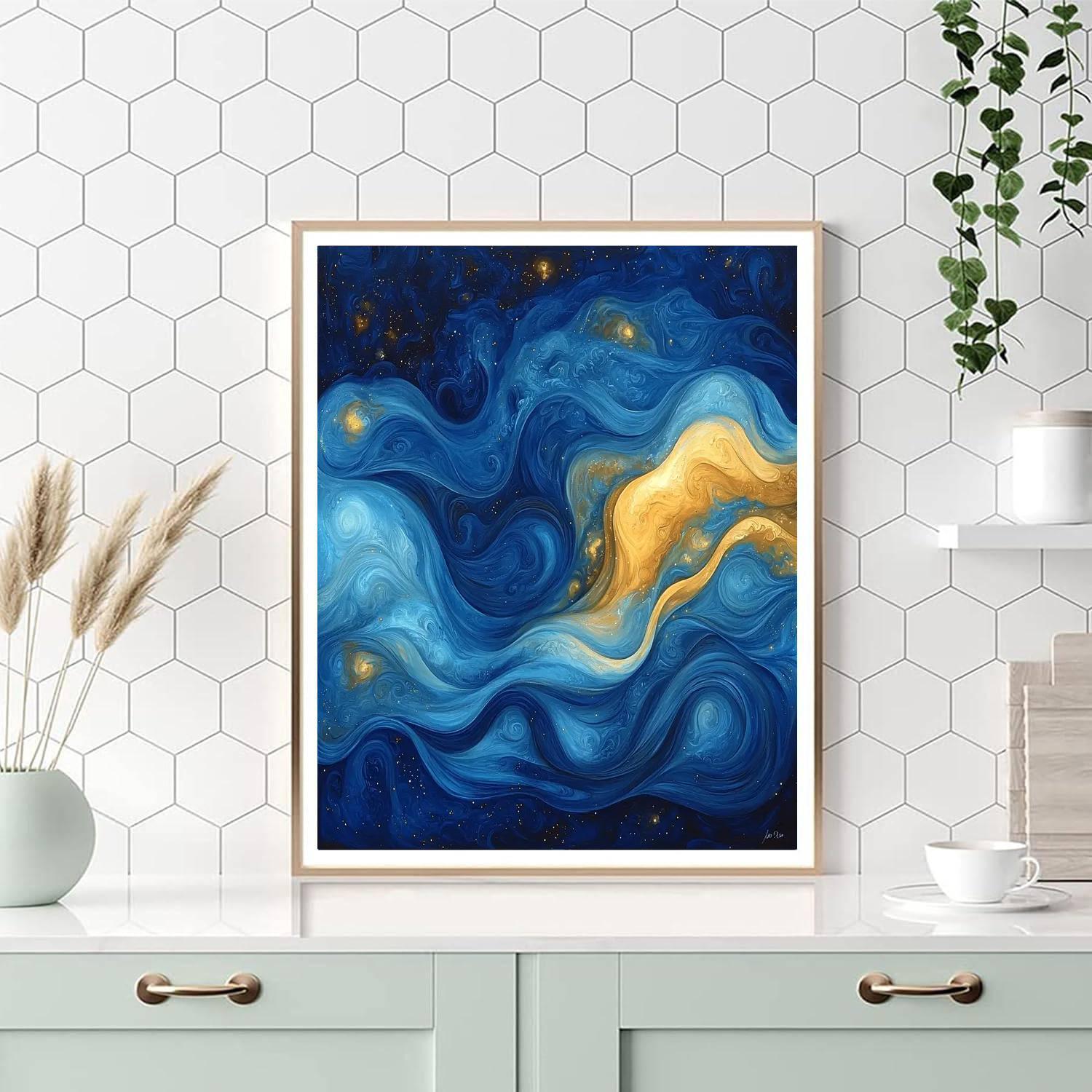 Michelangelo Inspired Celestial Resonance  Paint By Number