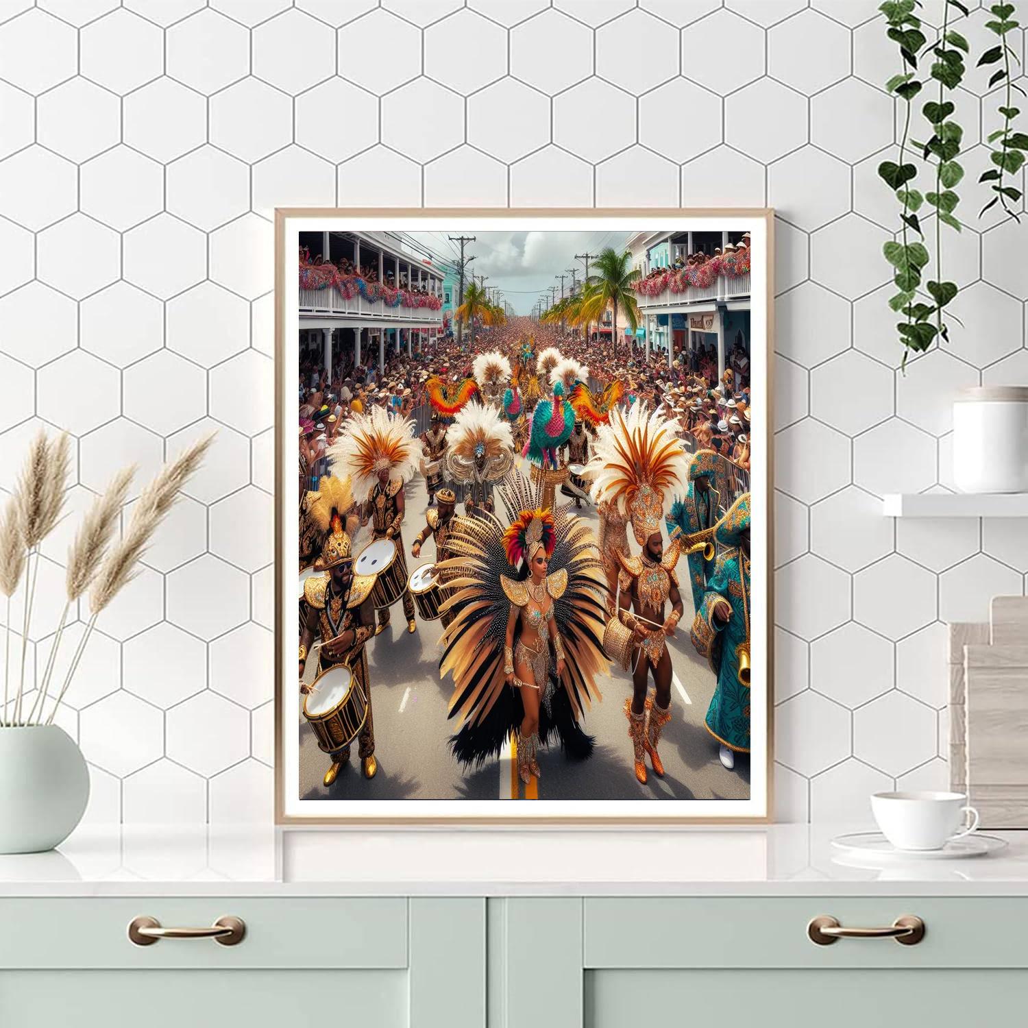 Nassau Junkanoo Festival - Bahamas Paint By Color