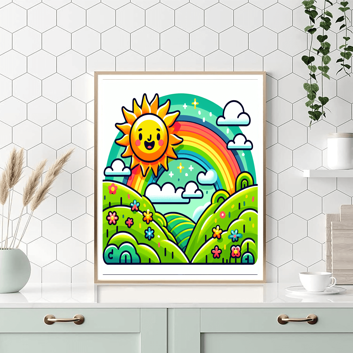 Sunshine And Rainbows Paint By Color