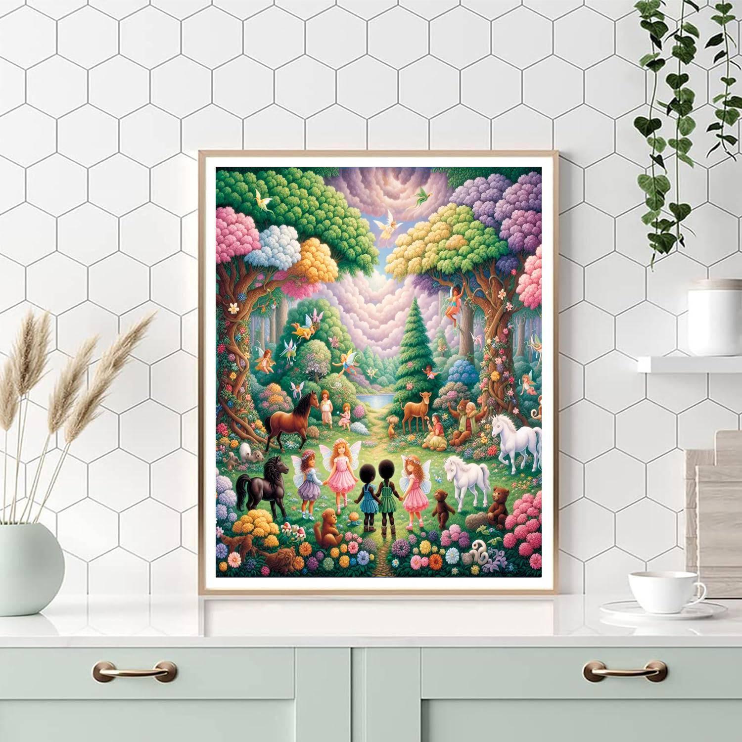 Magical Forest Dreams DIY Paint By Numbers
