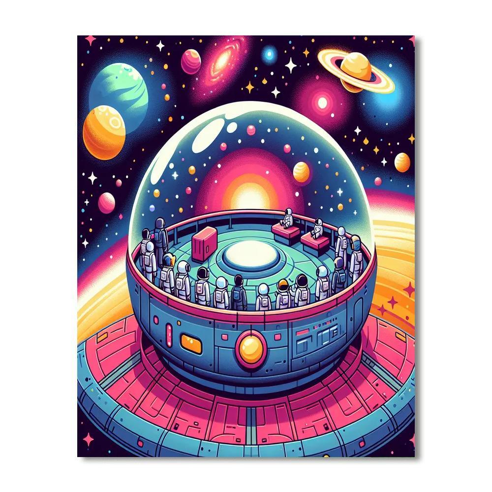 Space Voyage Numbered Painting Kits