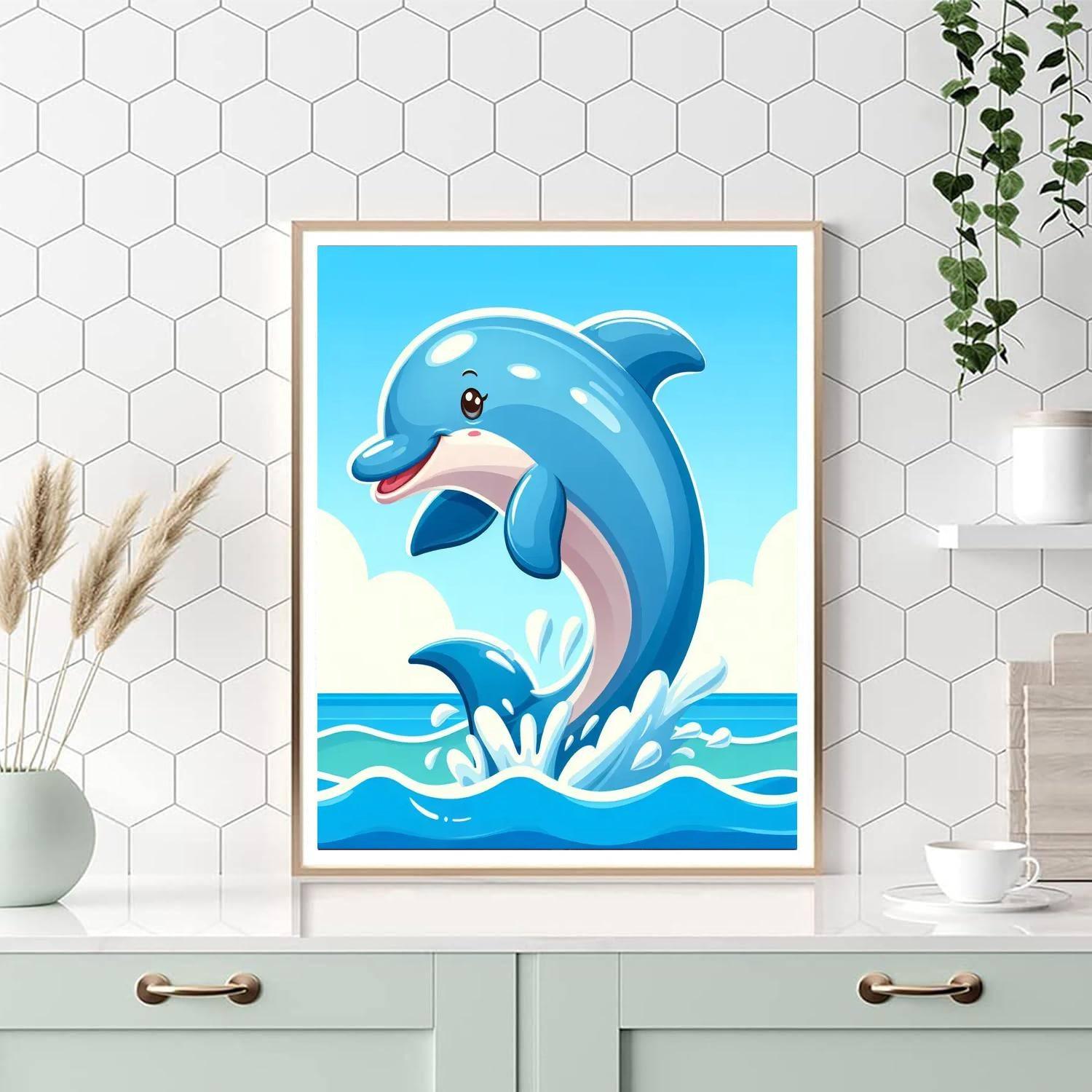 Delightful Dolphin Paint By Color