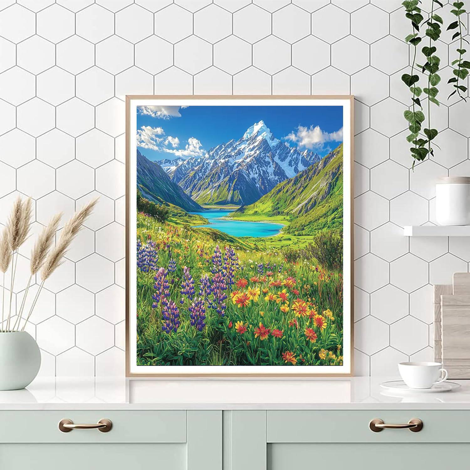 Aoraki / Mount Cook National Park - New Zealand Numbered Painting Kits