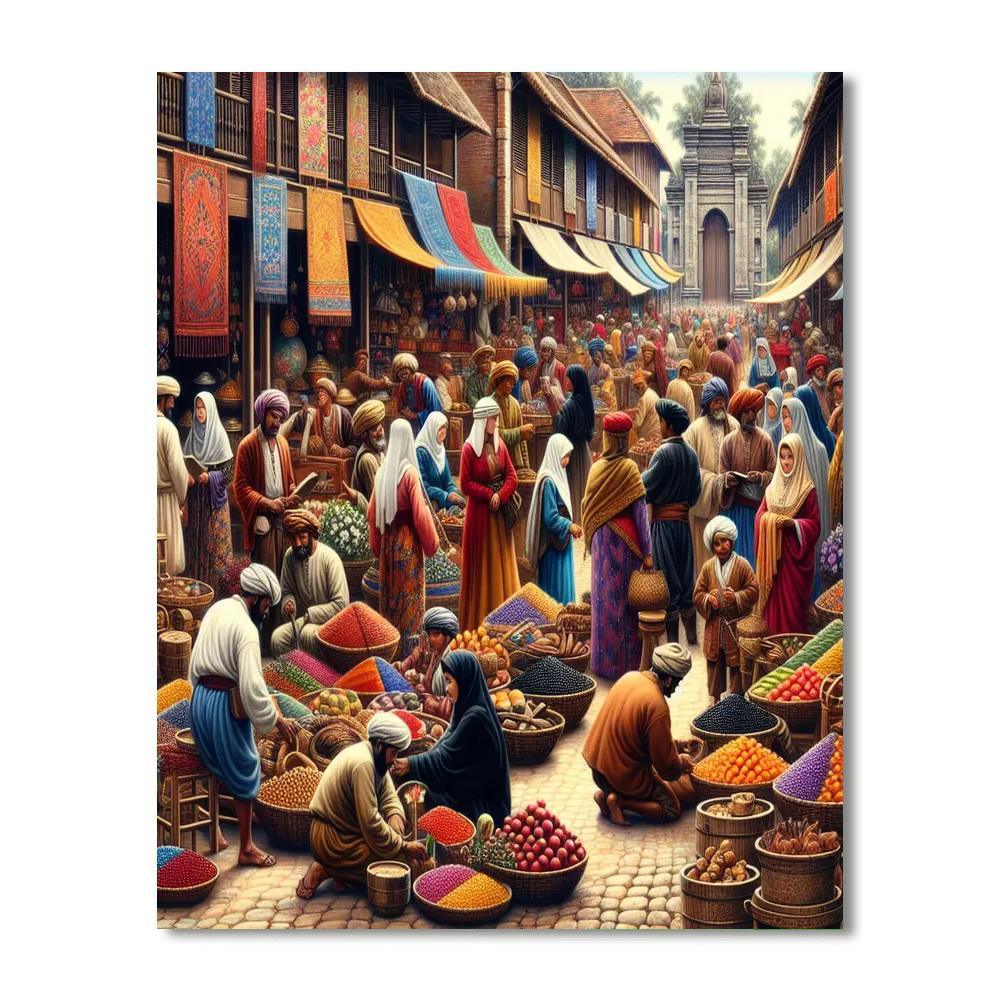 Renaissance Market Festival Paint By Numbers Kits