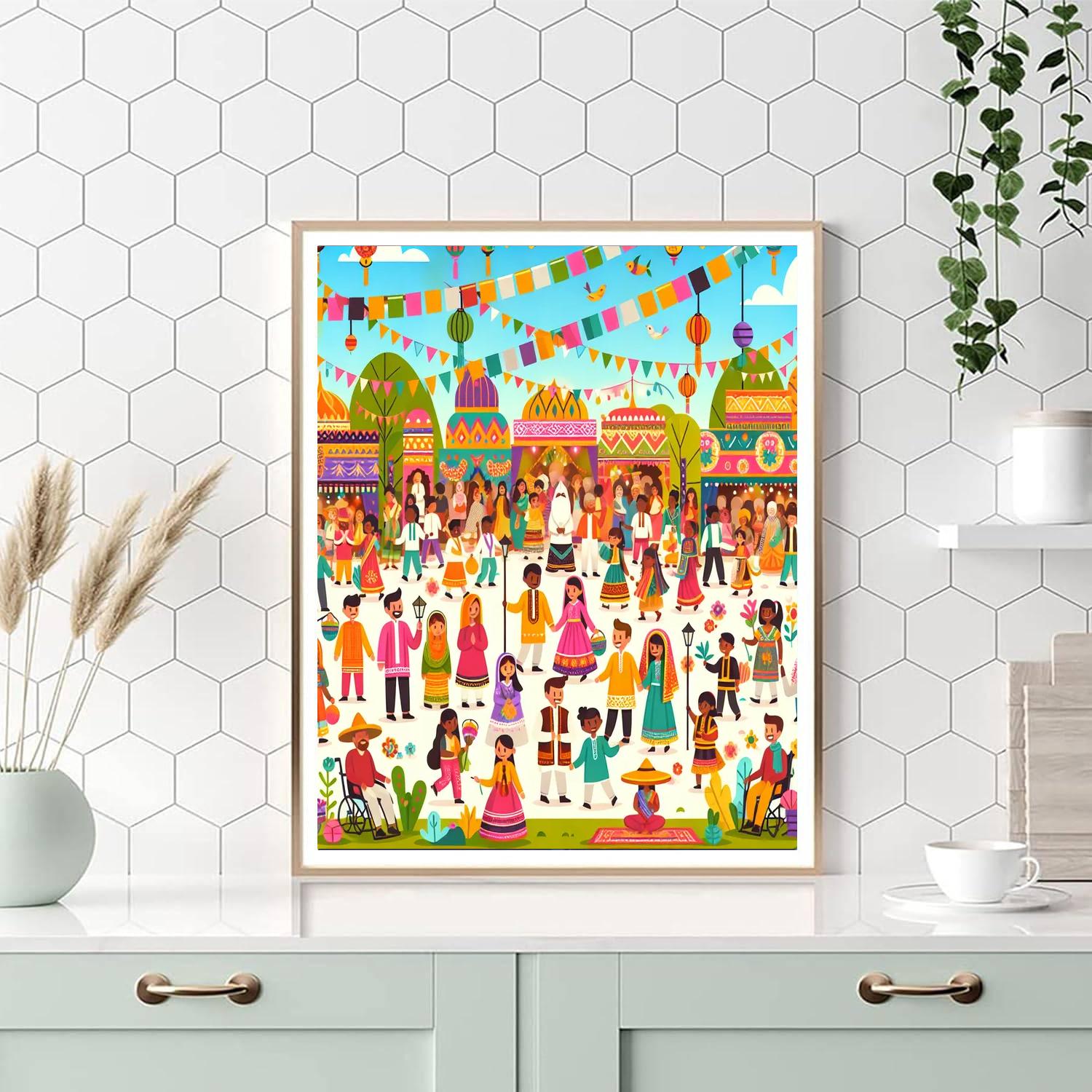 Cultural Festival Extravaganza Painting Number Kit