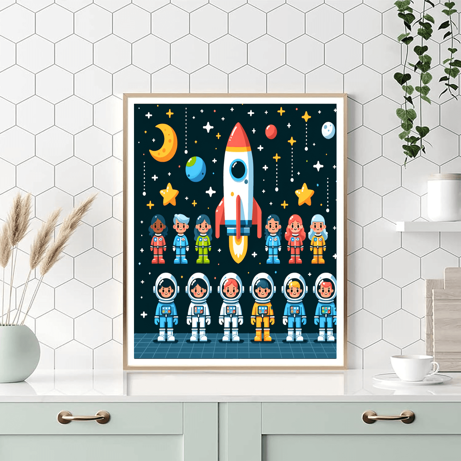 Space Explorer Journey Paint By Color