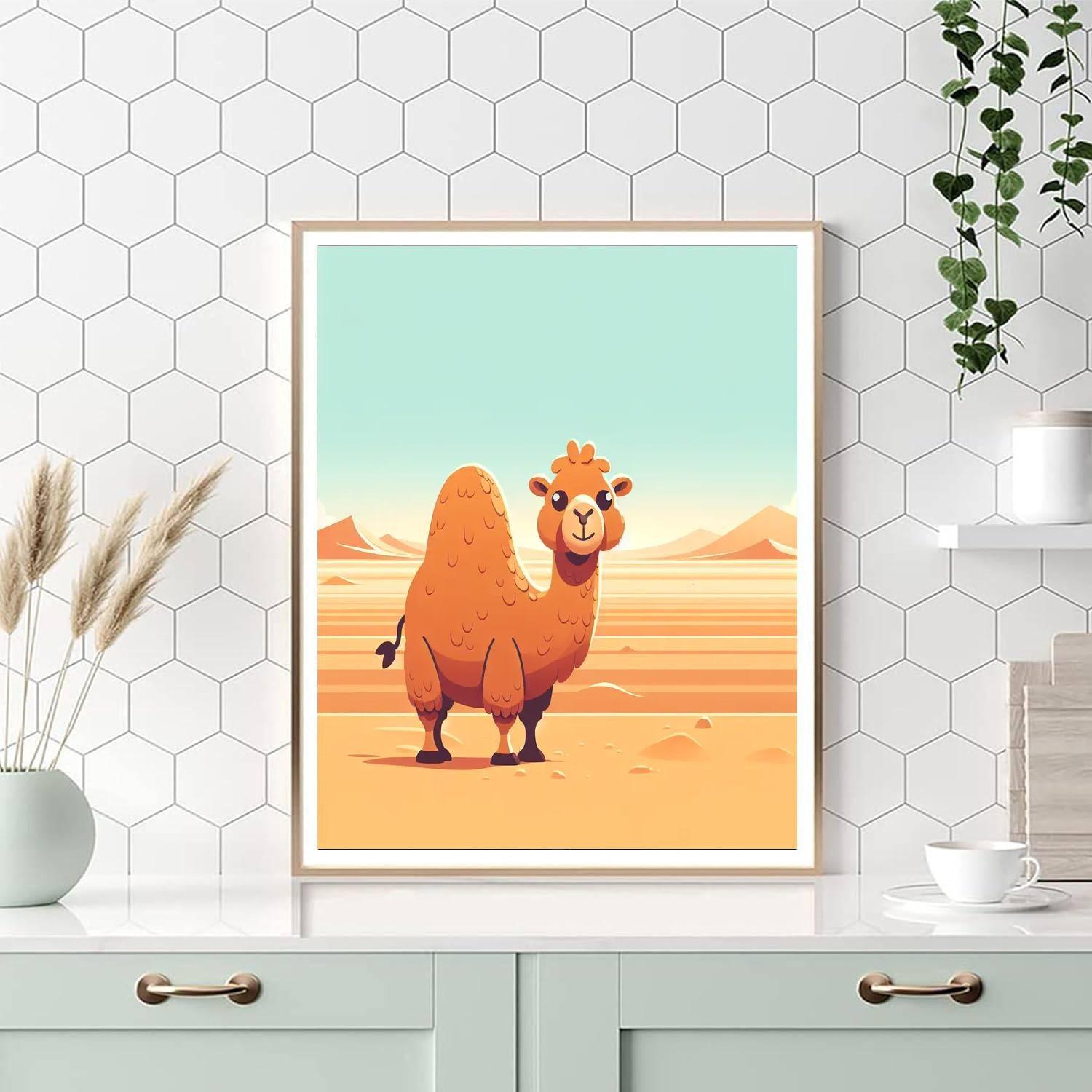 Calm Camel Painting By Numbers Kit