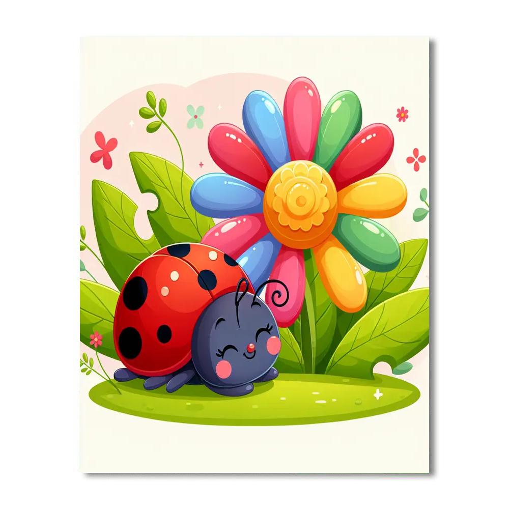 Adventurous Ladybug DIY Paint By Numbers