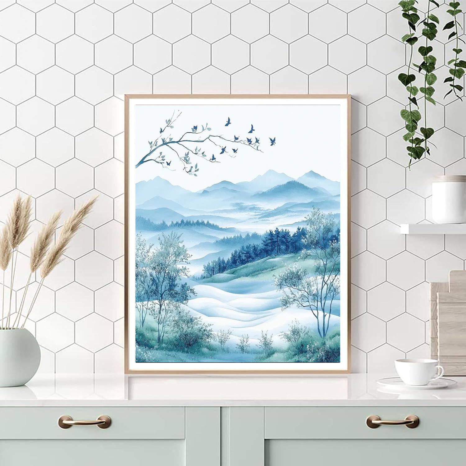 Utagawa Hiroshige Inspired Echoes Of The Wind  Paint By Numbers Art