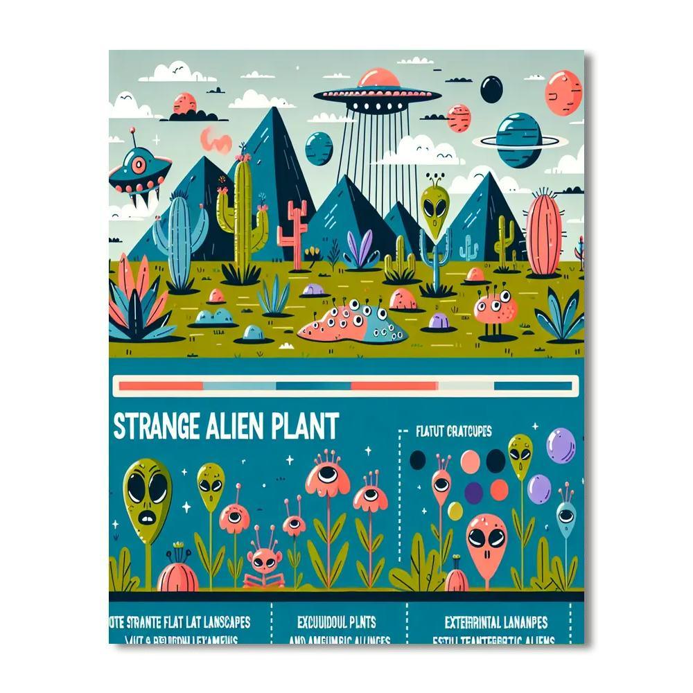 Alien Planet Safari Numbered Painting Kits