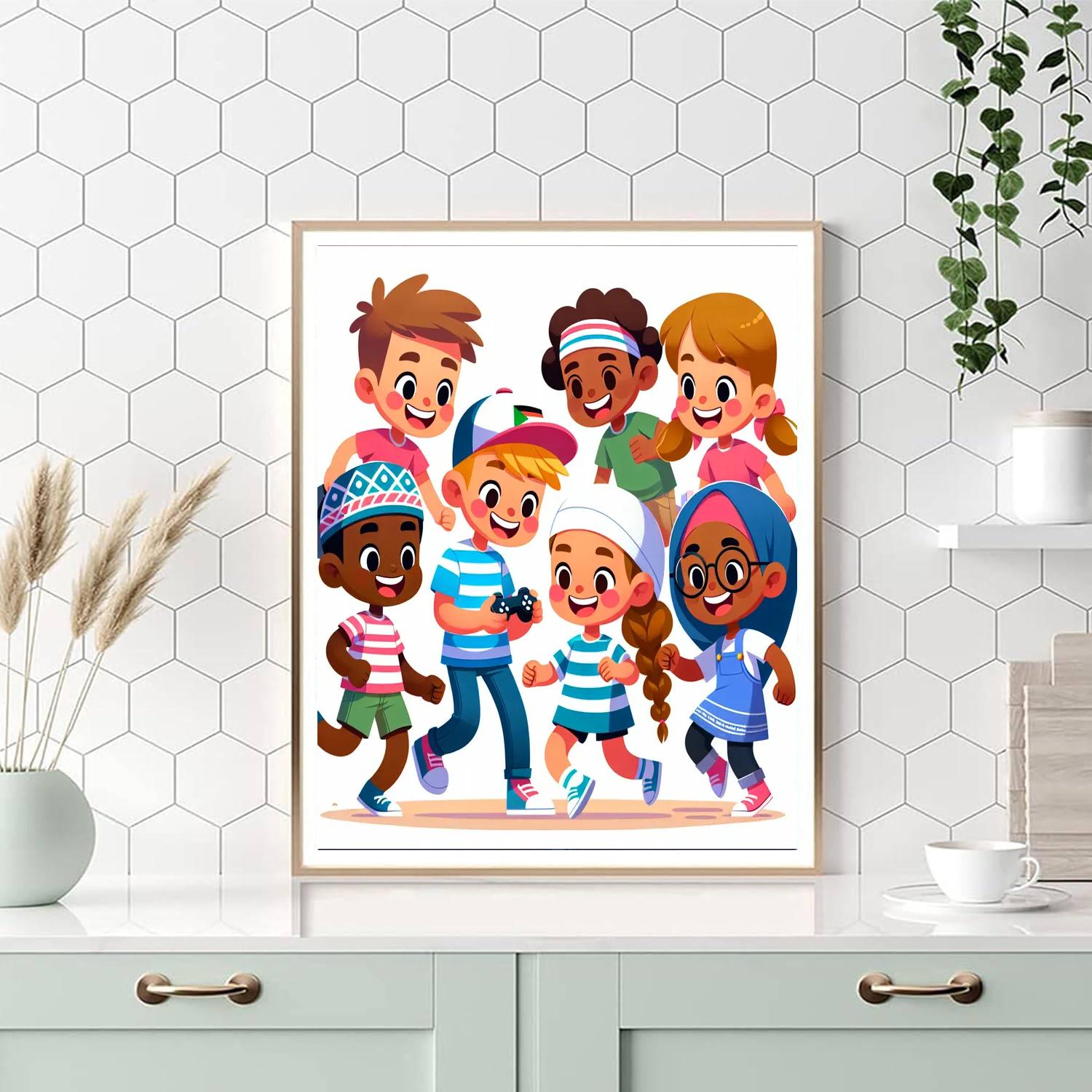 Rainbow Friends Painting Number Kit