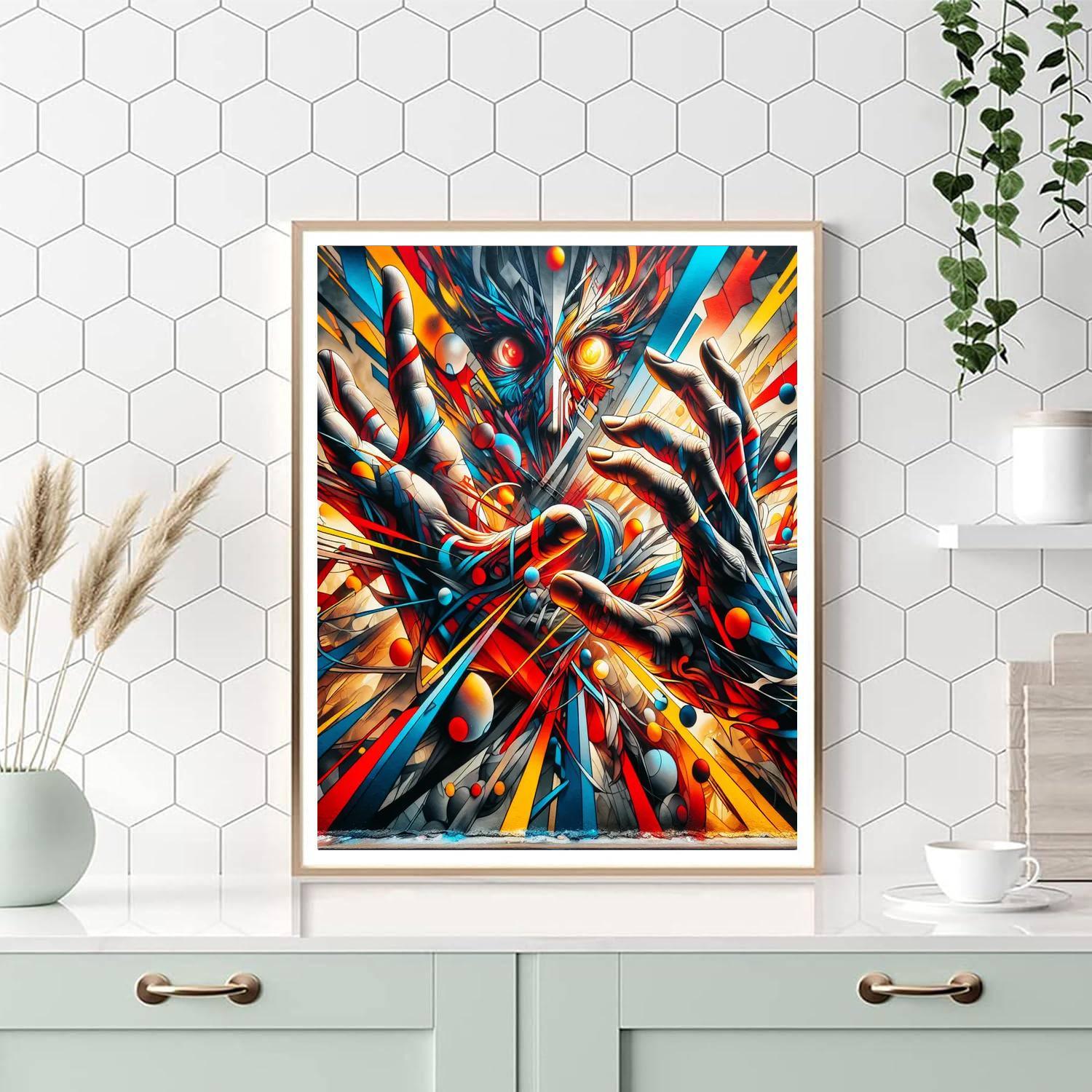 Enigmatic Urban Graffiti Paint By Color