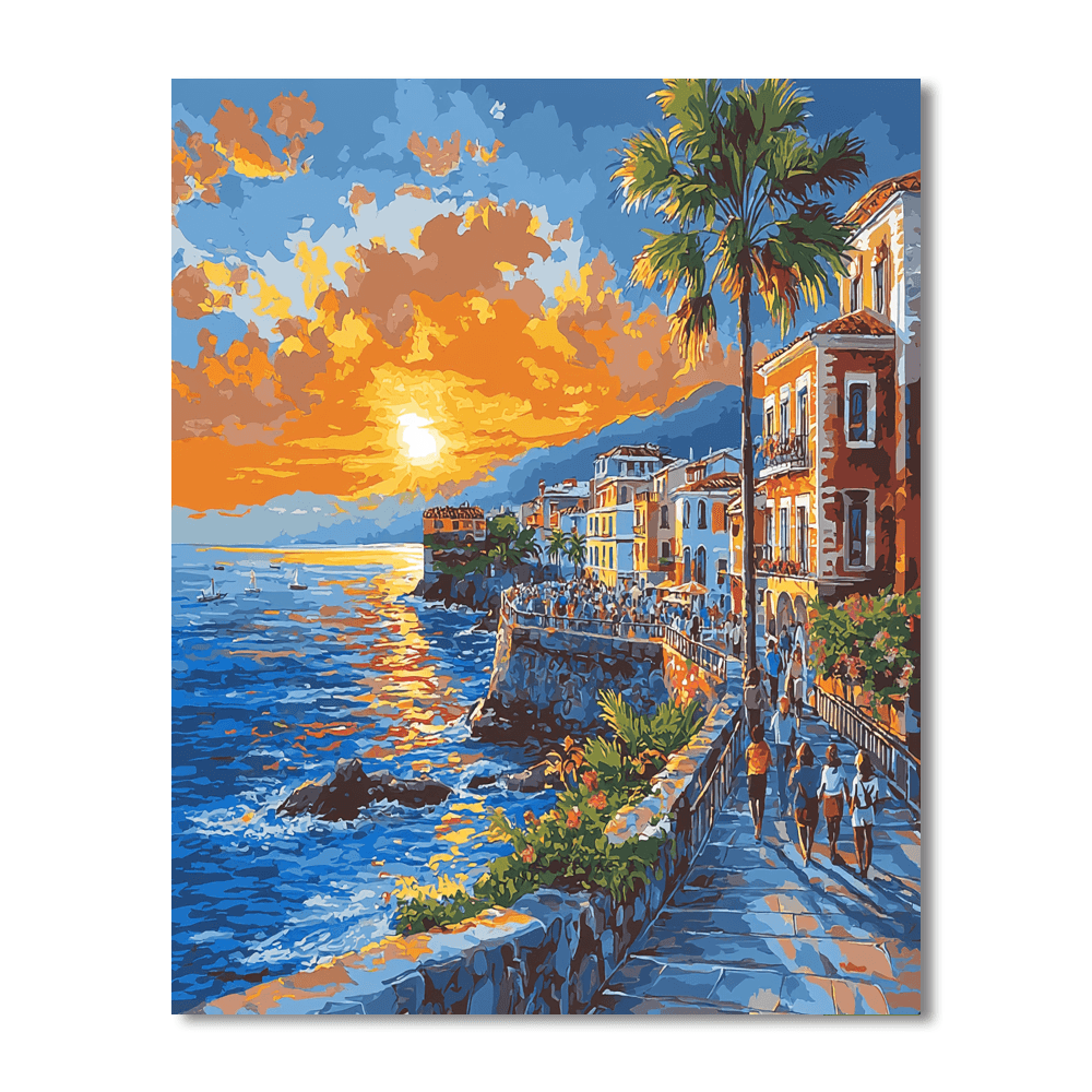 Havana's Malecón - Cuba DIY Paint By Numbers