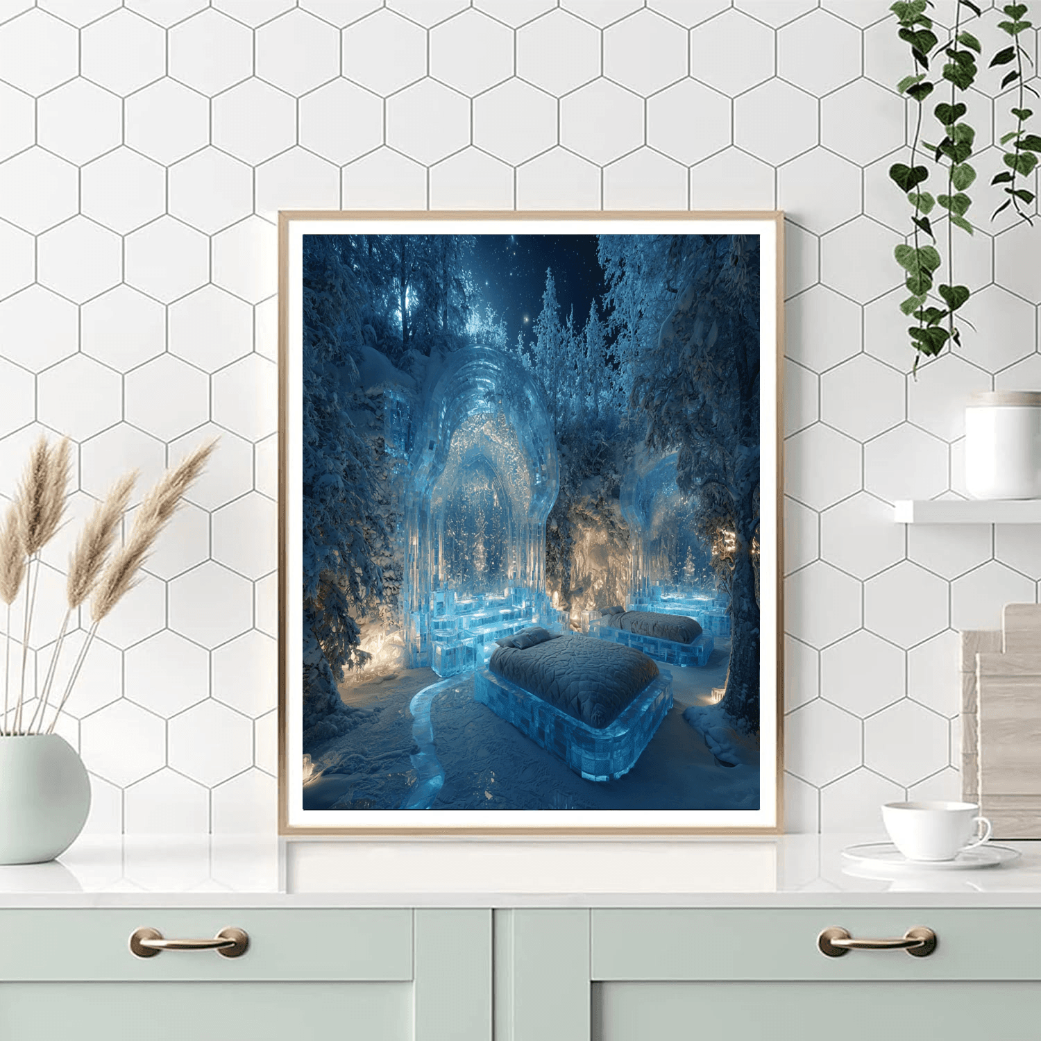 Ice Hotel - Jukkasjärvi, Sweden Numbered Painting Kits