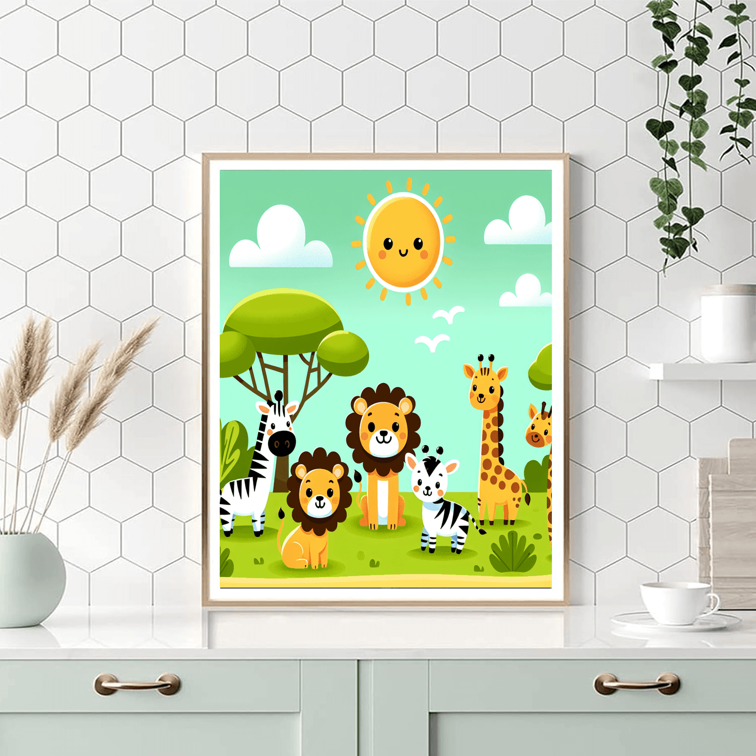 Wild Animal Safari Painting Number Kit