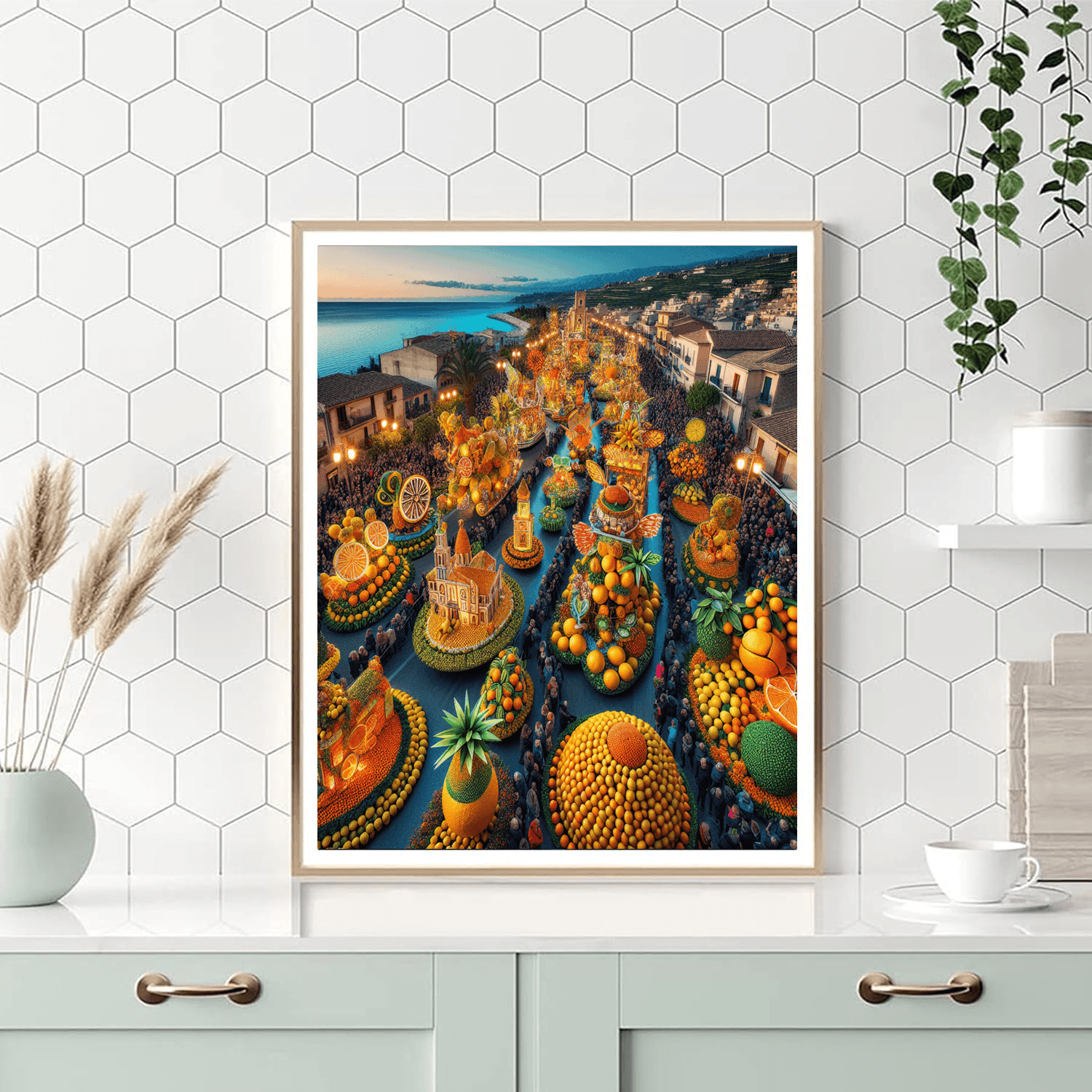 Menton Lemon Festival - Menton, France Number Painting