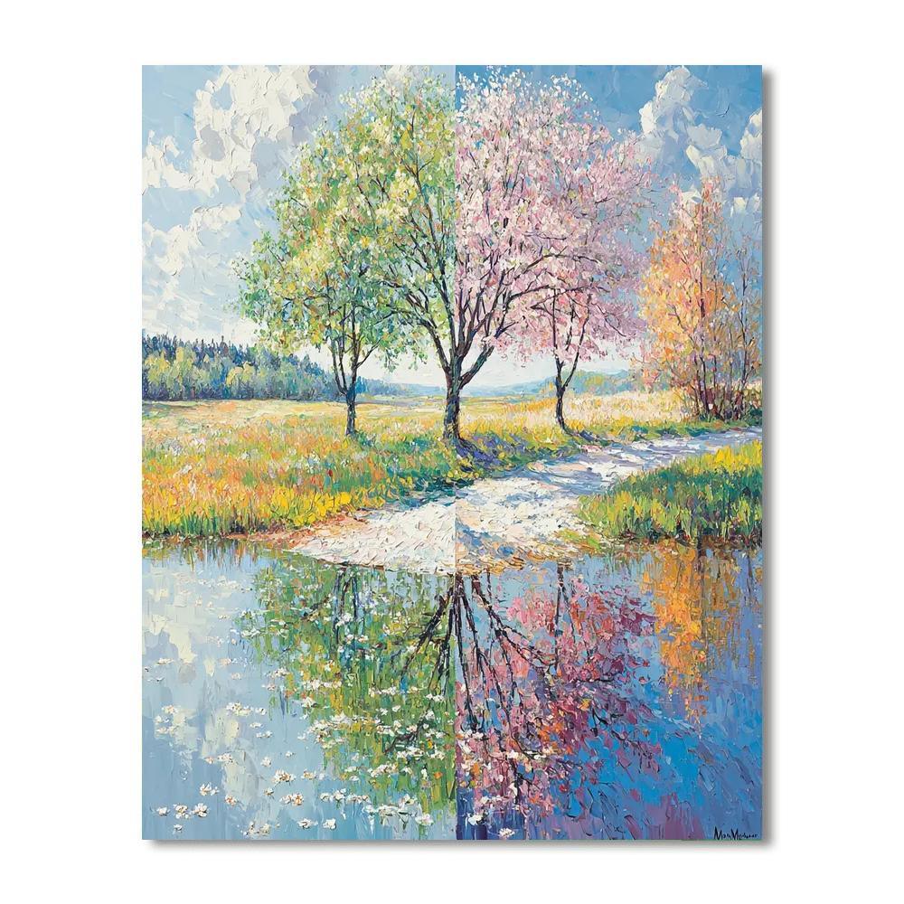 Claude Monet Inspired Celestial Seasons  DIY Paint By Numbers