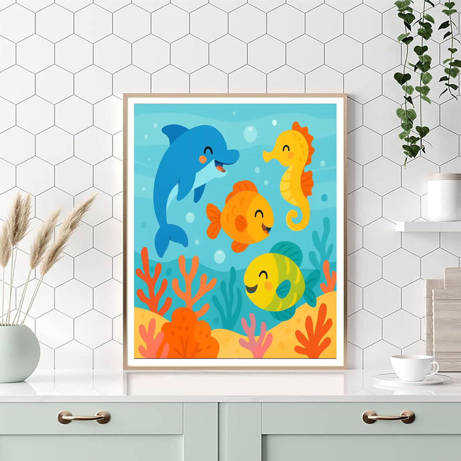 Wondrous Ocean Exploration DIY Paint By Numbers