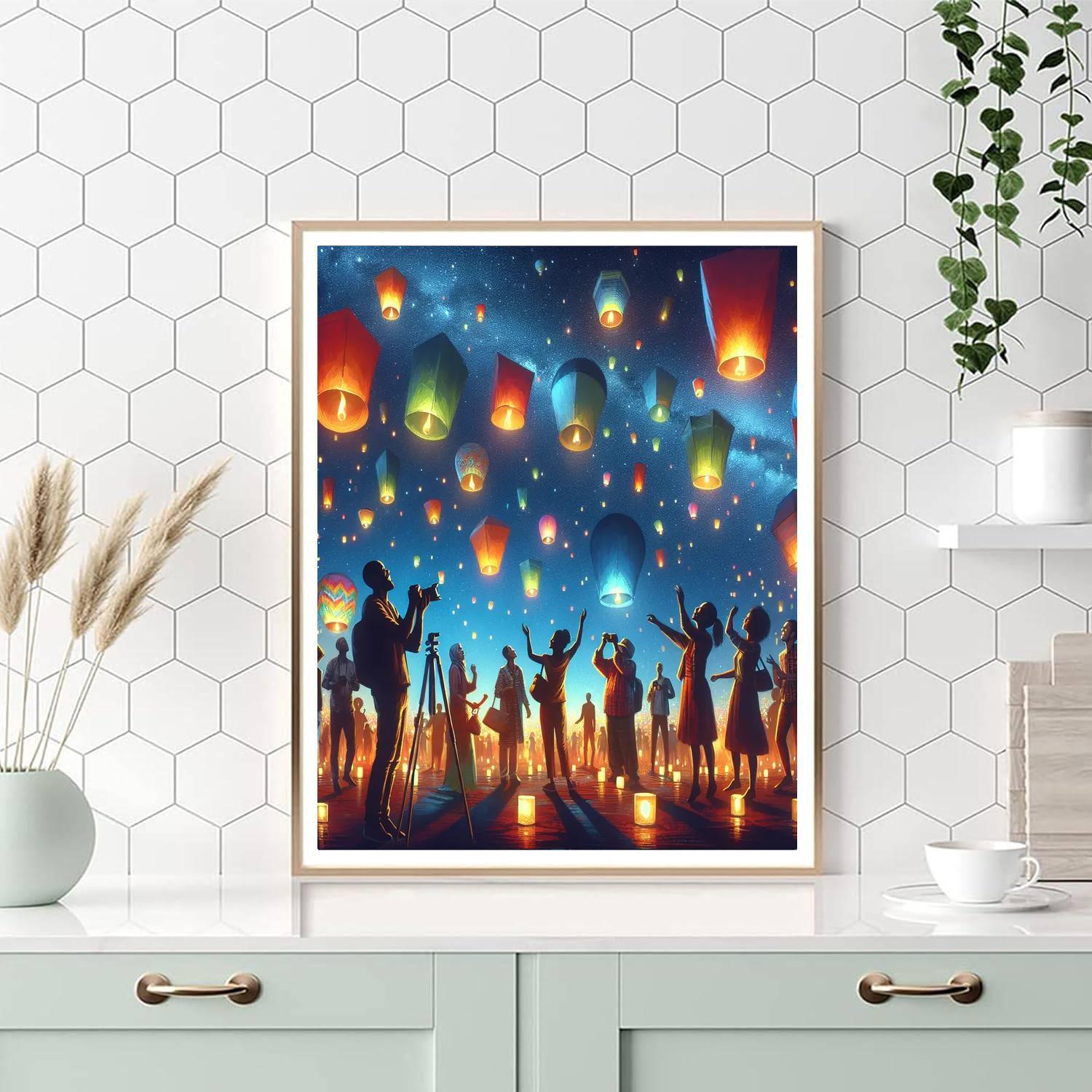 Magical Lantern Festival Paint By Number