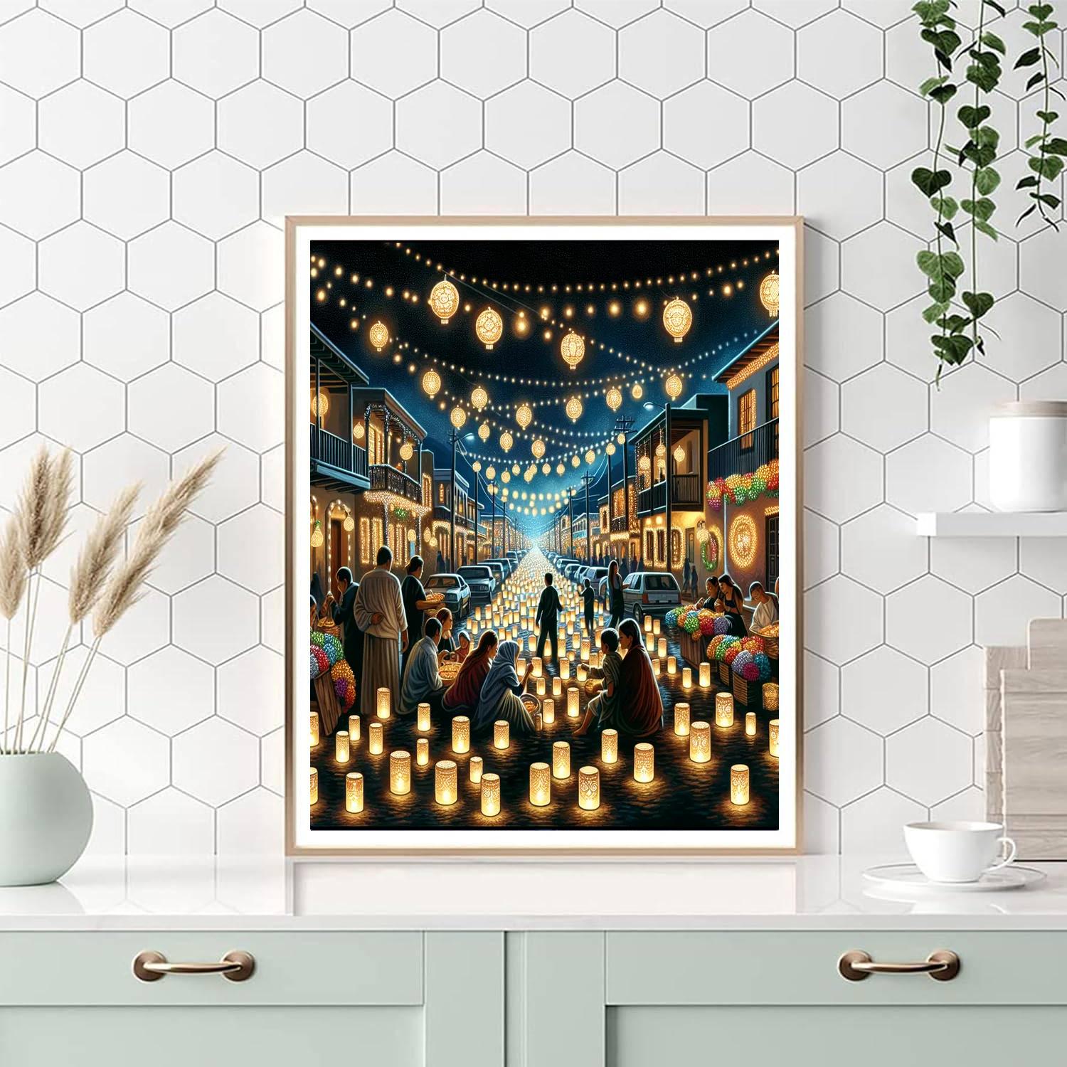 Noche De Las Luminarias Paint By Numbers Art