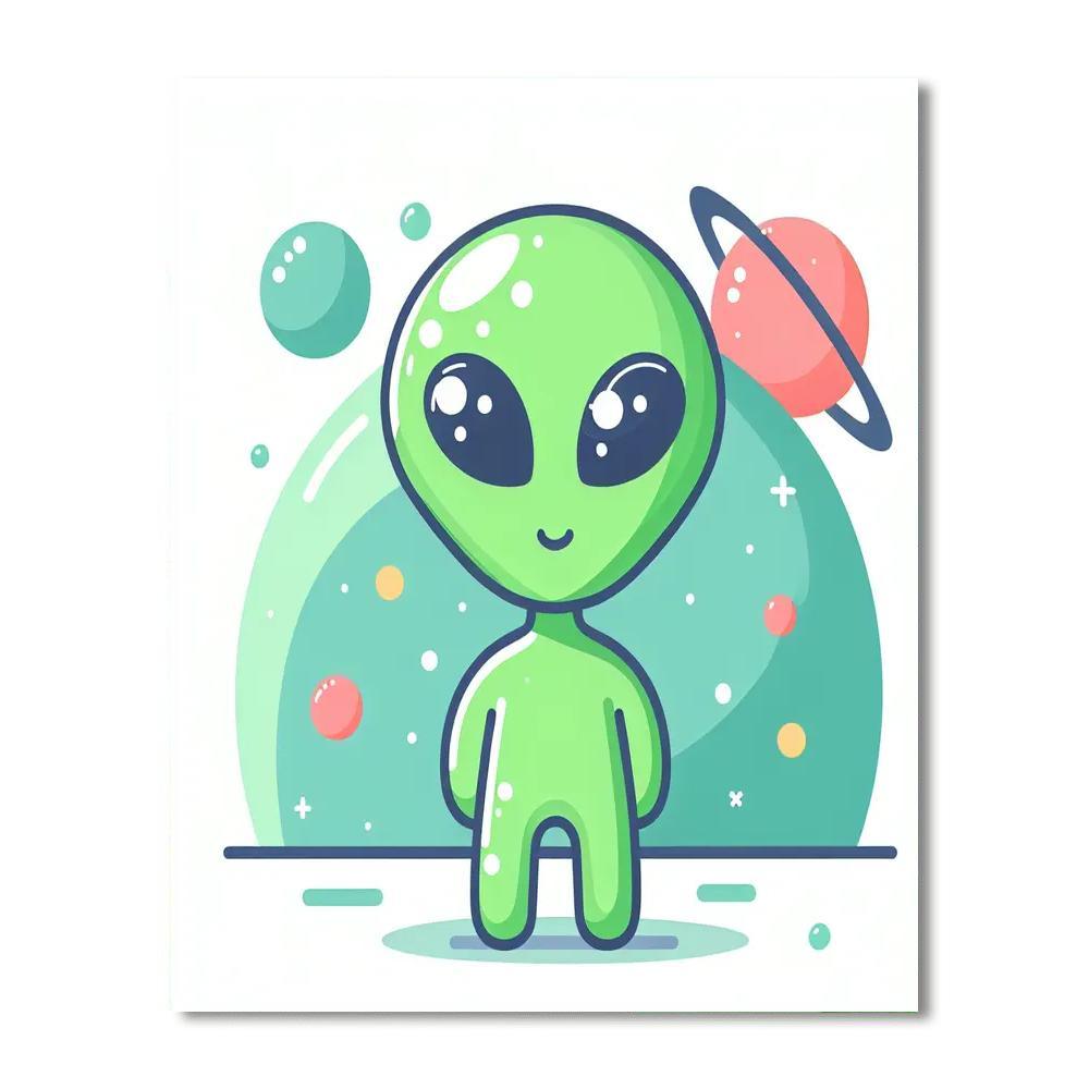 Cute Alien Odyssey Paint By Color