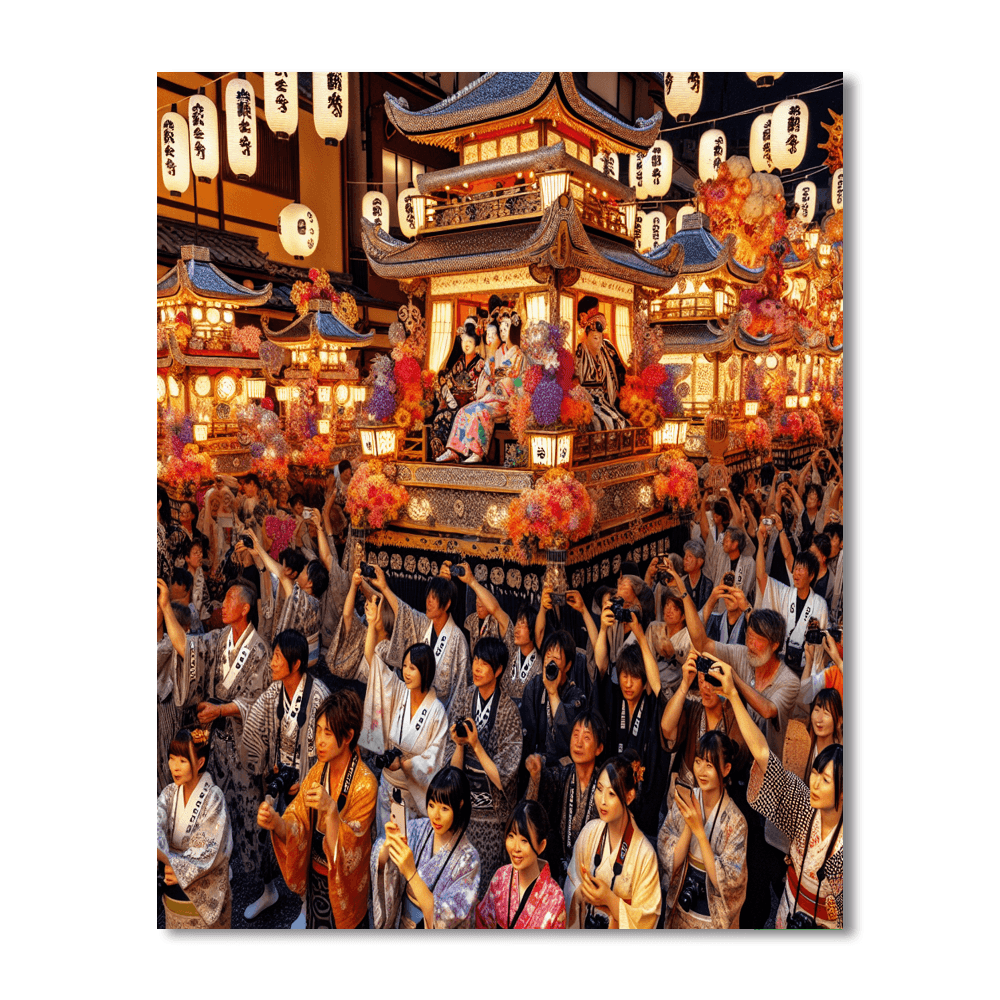 Gion Matsuri Festival Paint By Color