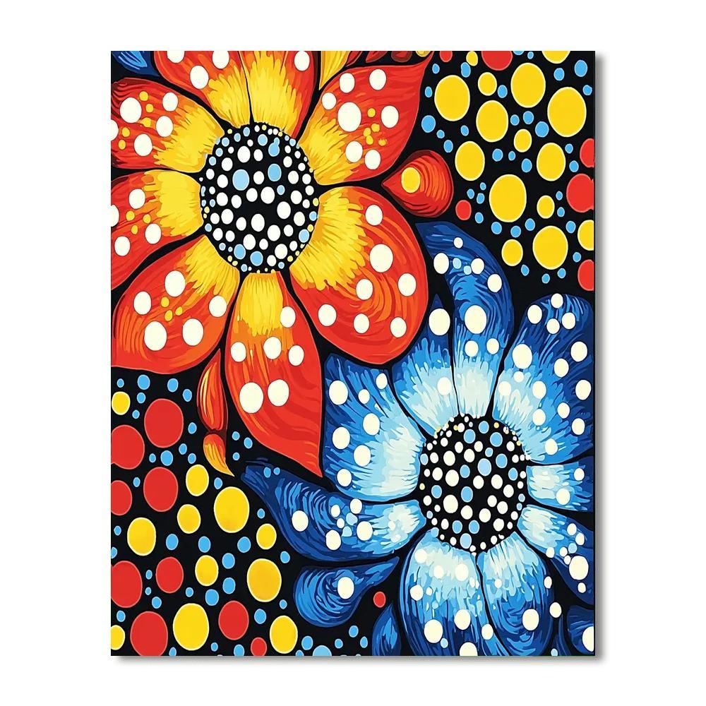 Yayoi Kusama Inspired Infinite Floral Rhythm  Painting By Numbers Kit