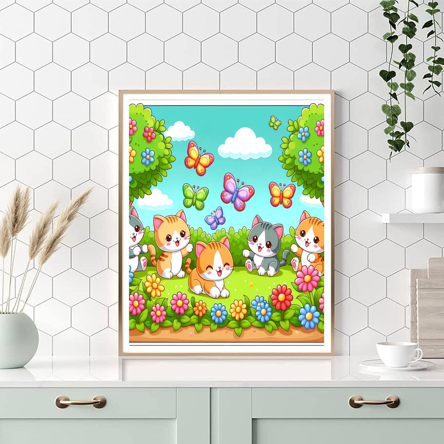 Curious Kitten Capers Paint By Color