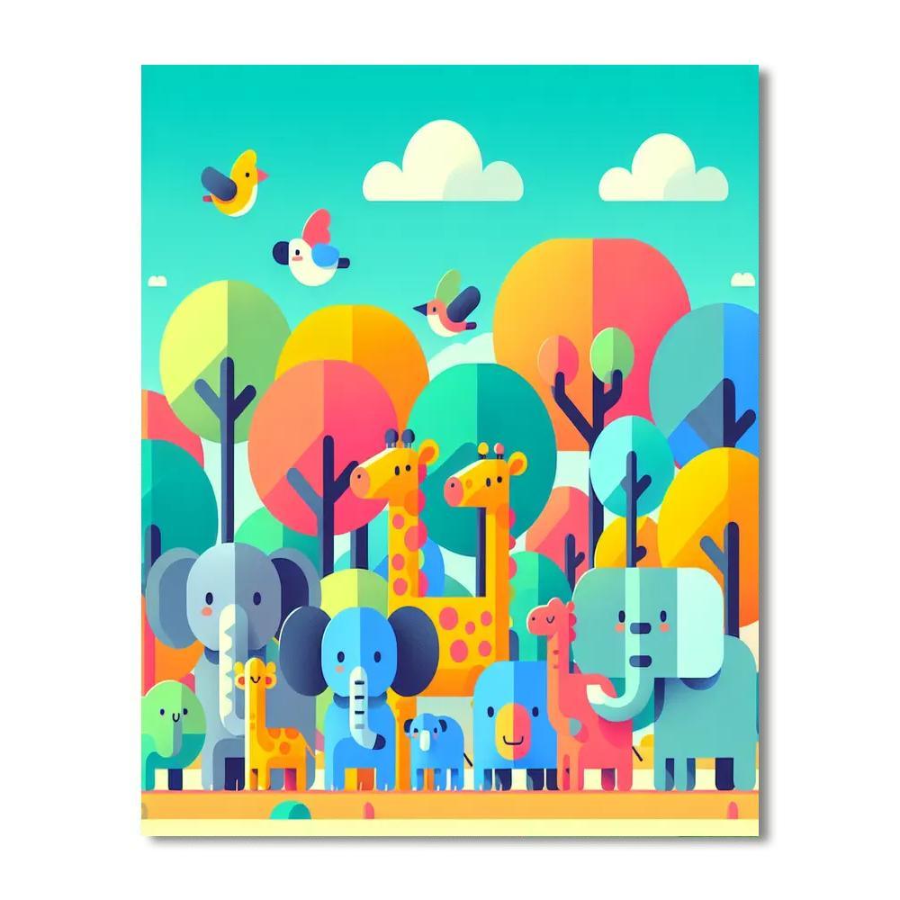 My Animal Kingdom Painting By Numbers Kit