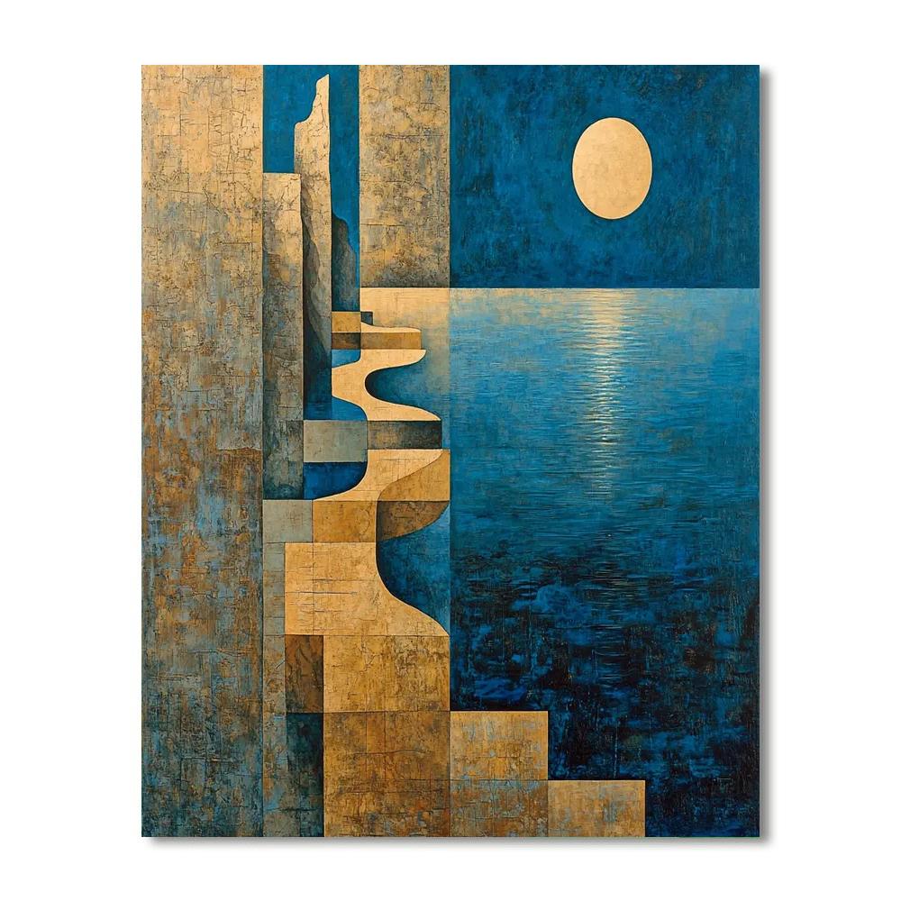 Max Ernst Inspired Layers Of Reflection  Paint By Numbers Art