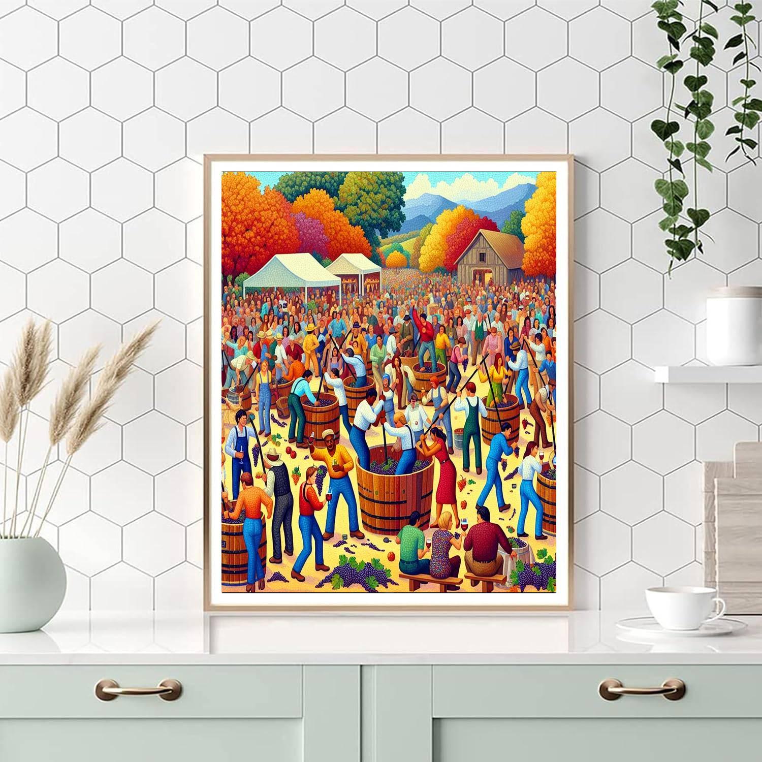 Calaveras Grape Stomp - Usa Numbered Painting Kits