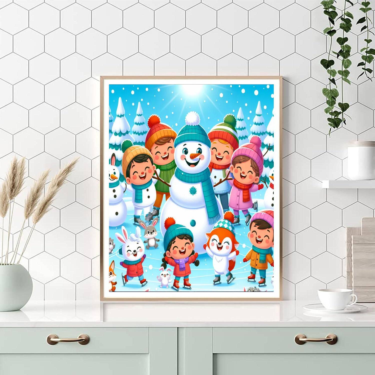 Winter Wonderland Playtime Paint By Number