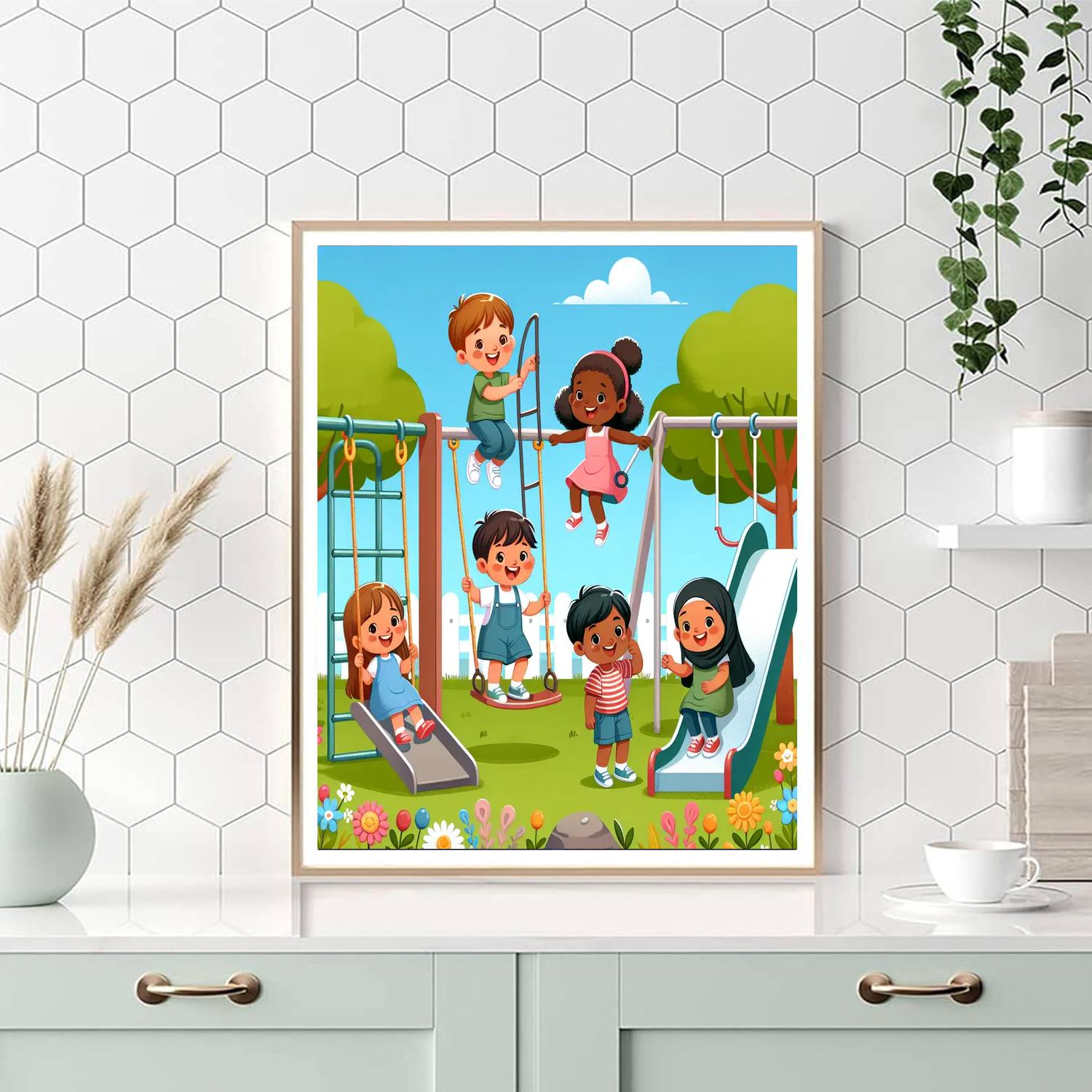 Sunshine Playground Painting Number Kit