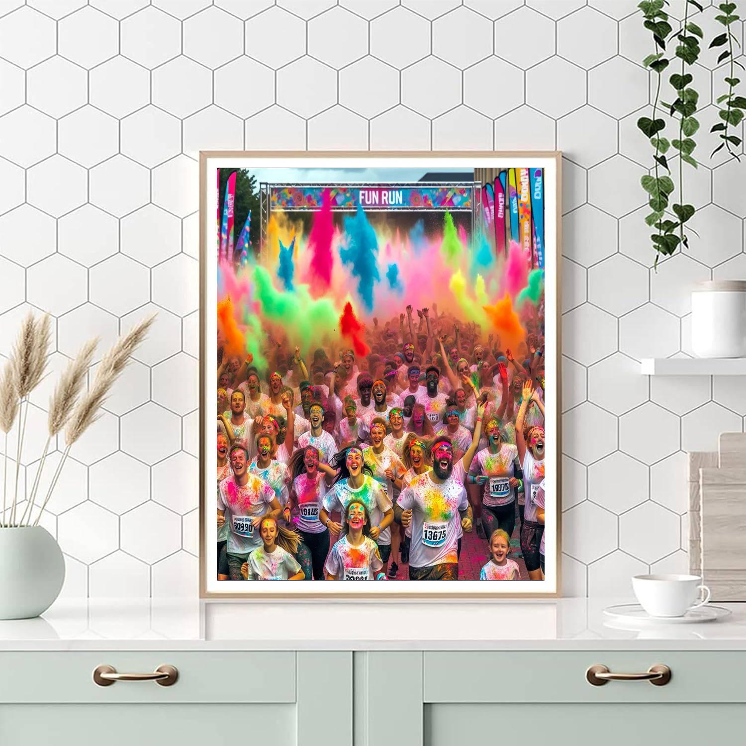 Color Me Rad Number Painting